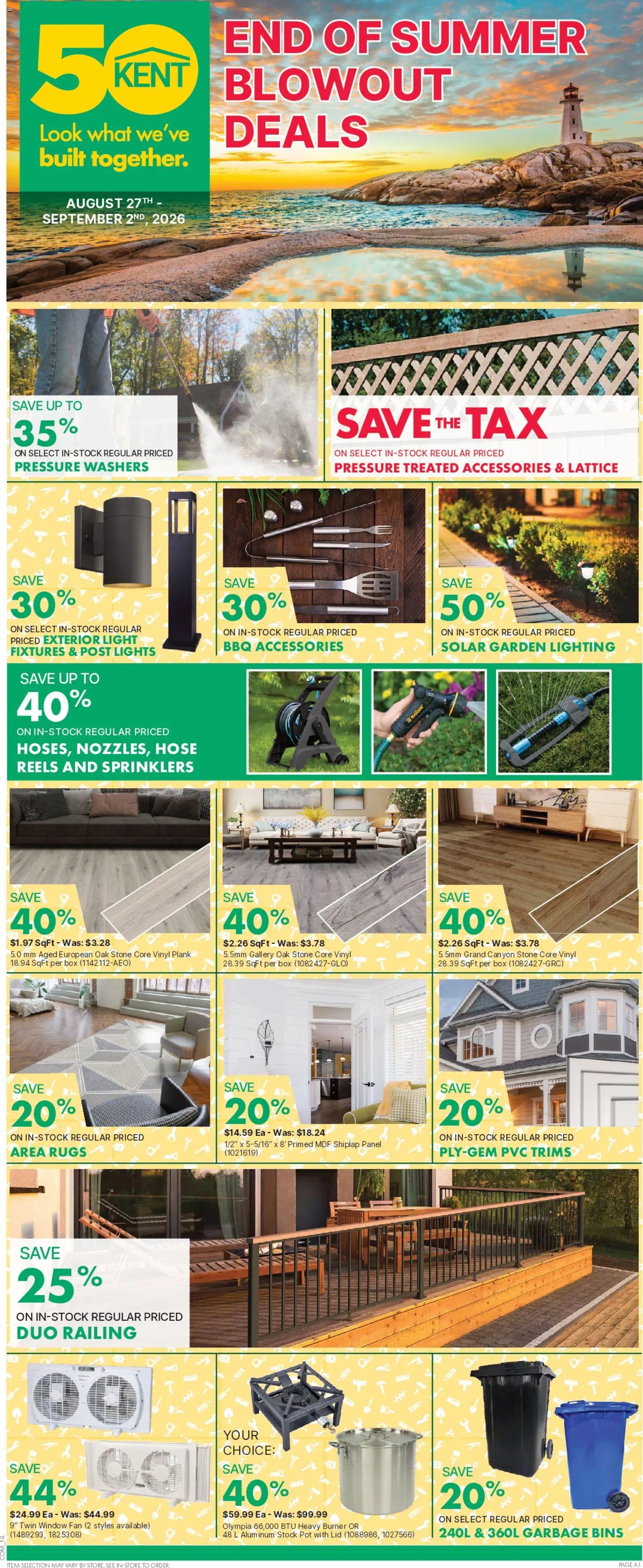 Kent flyer - End of summer blowout deals - NL
