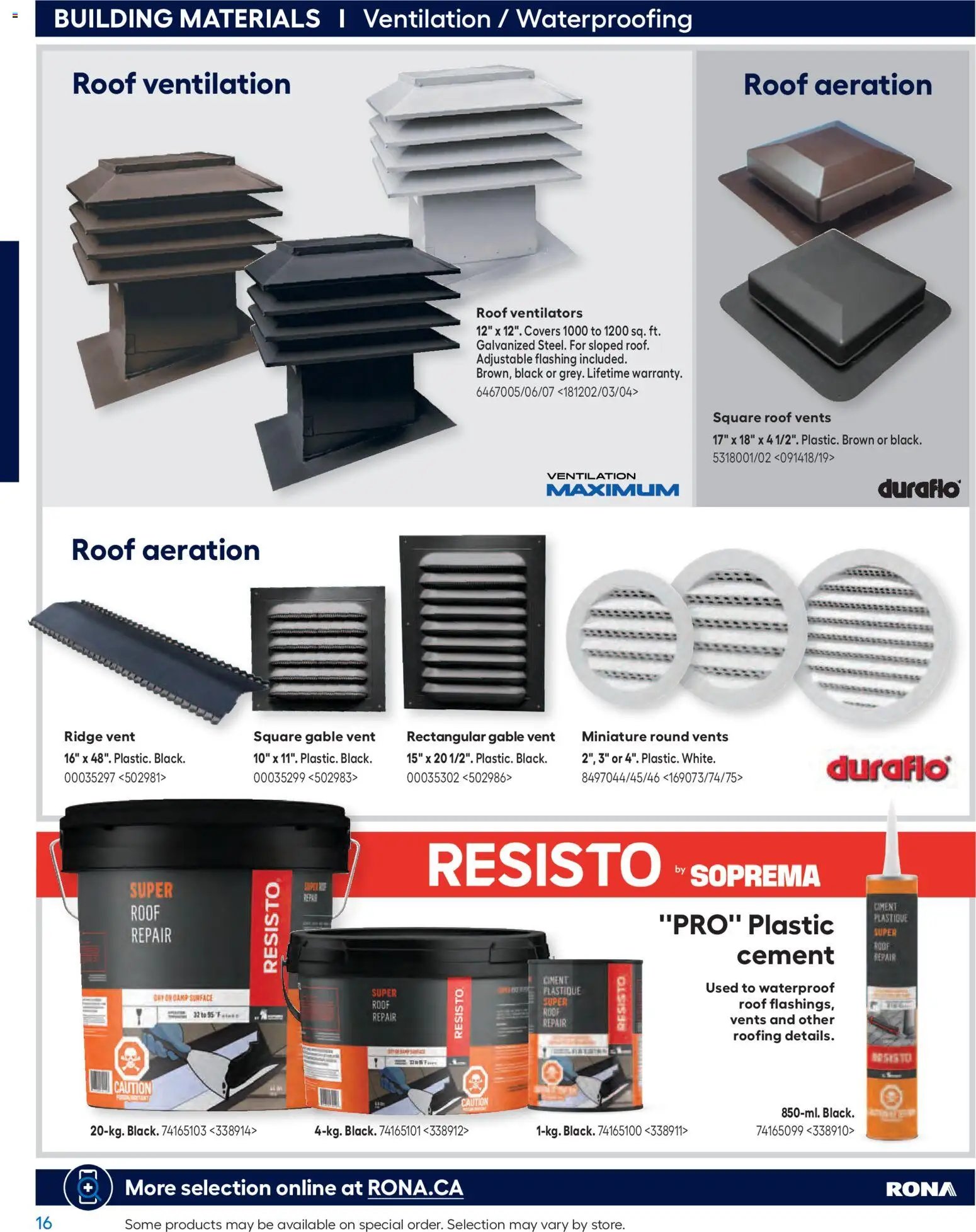 Rona flyer Buying Guide 2026 (2026-02-26 - 2027-02-24) | 16