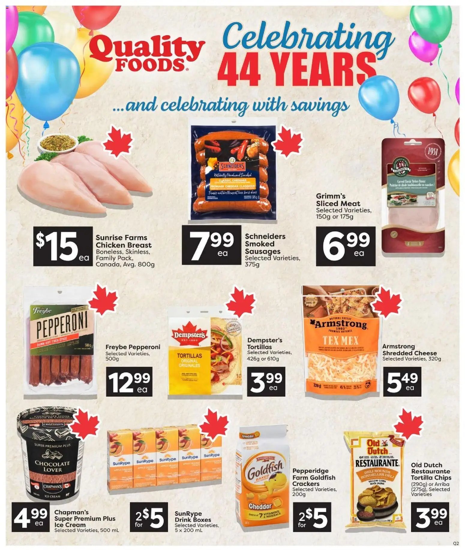 Quality Foods weekly flyer / circulaire