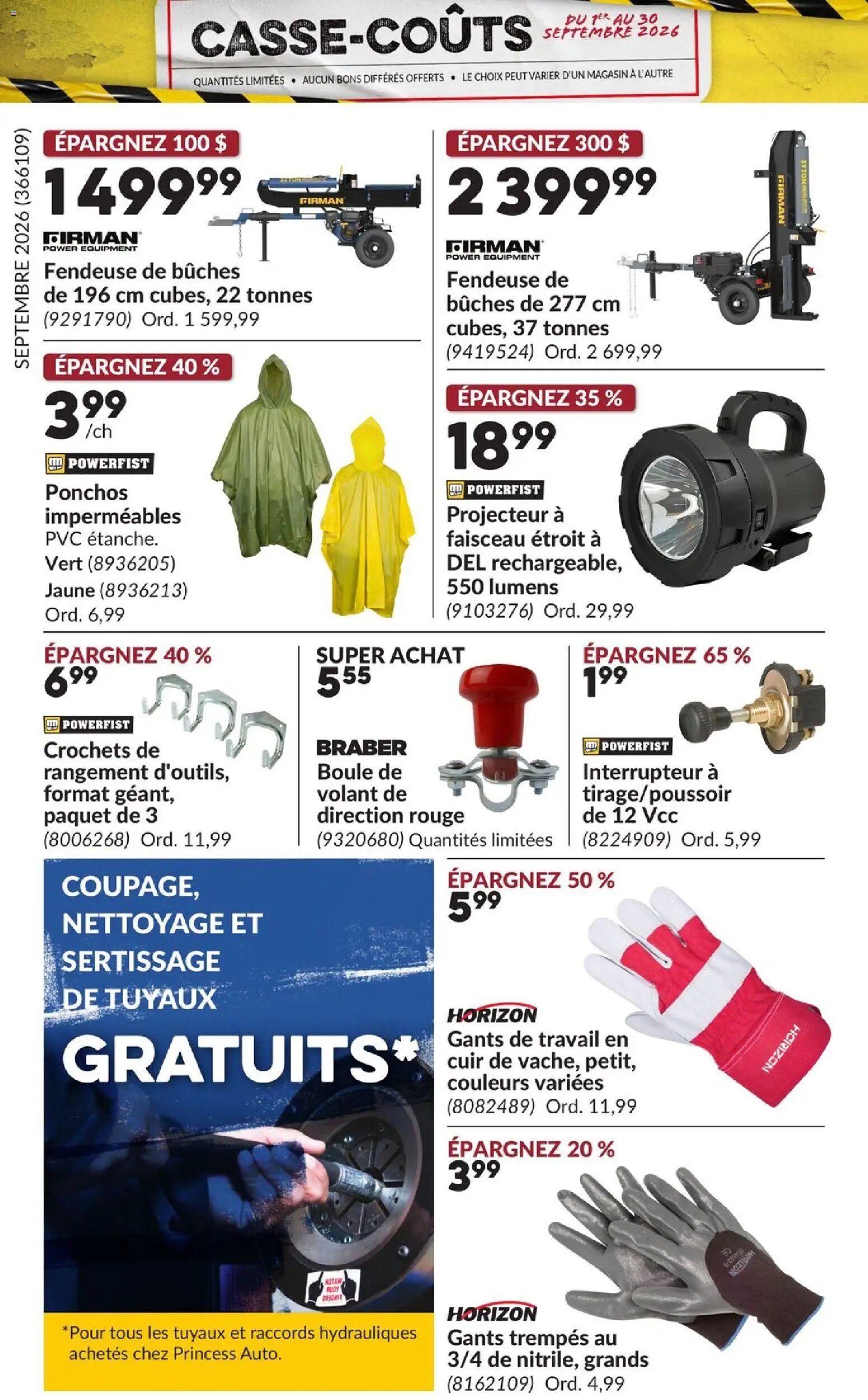 Princess Auto circulaire - Casse-Coûts