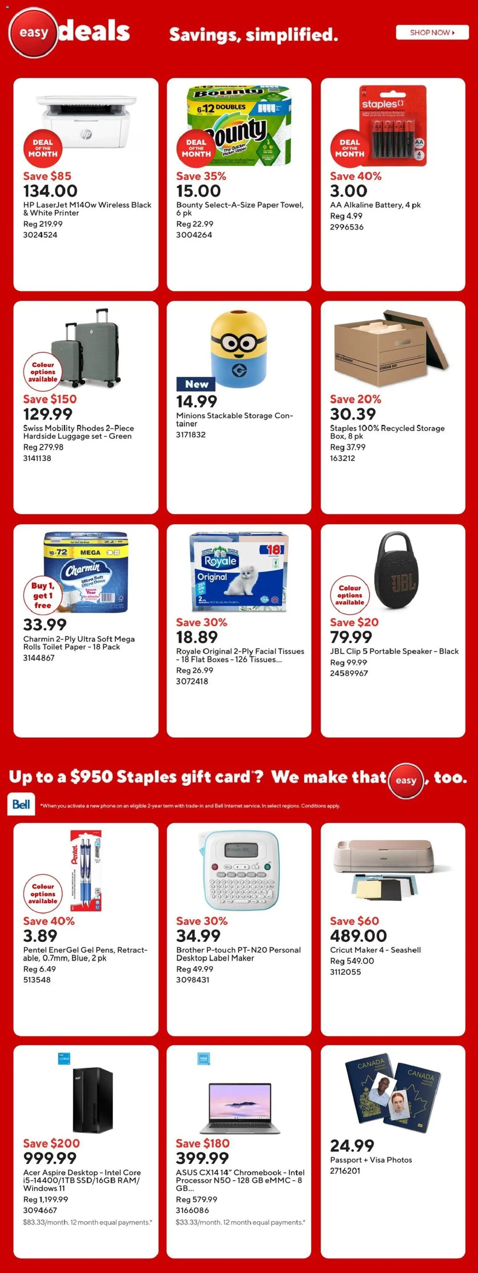 Staples weekly flyer / circulaire