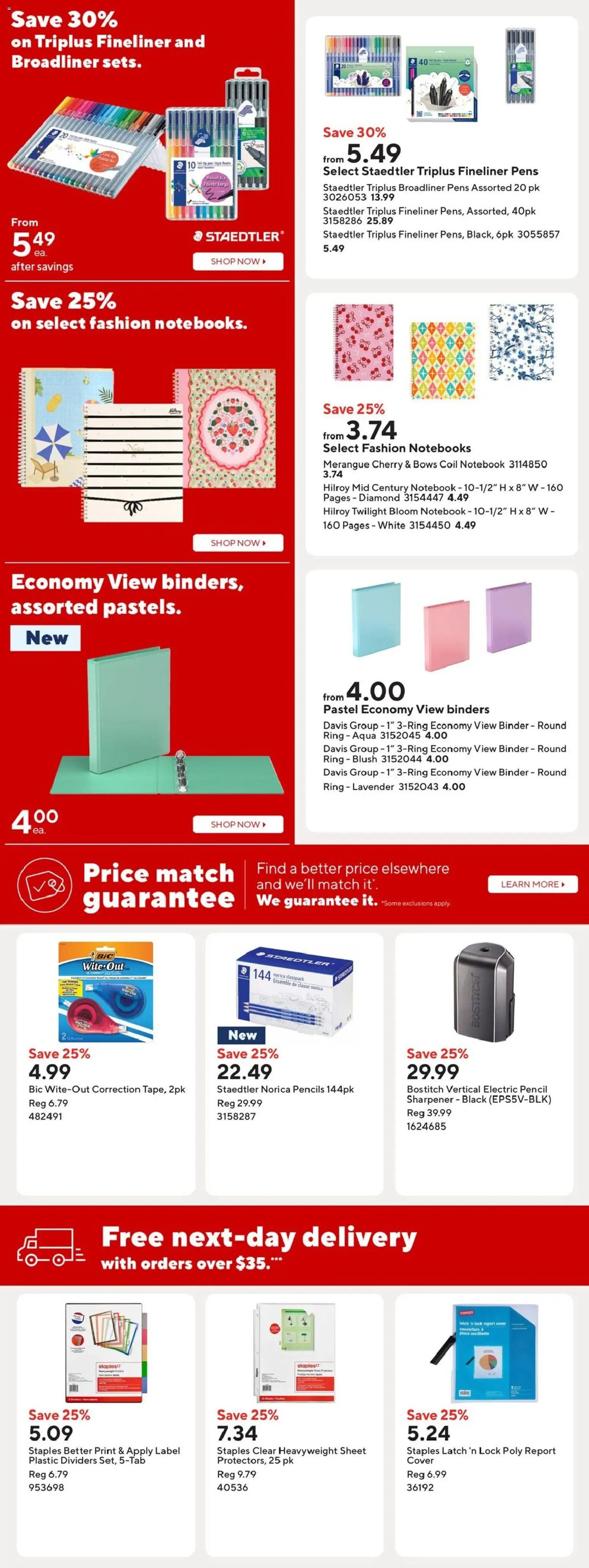 Staples weekly flyer / circulaire