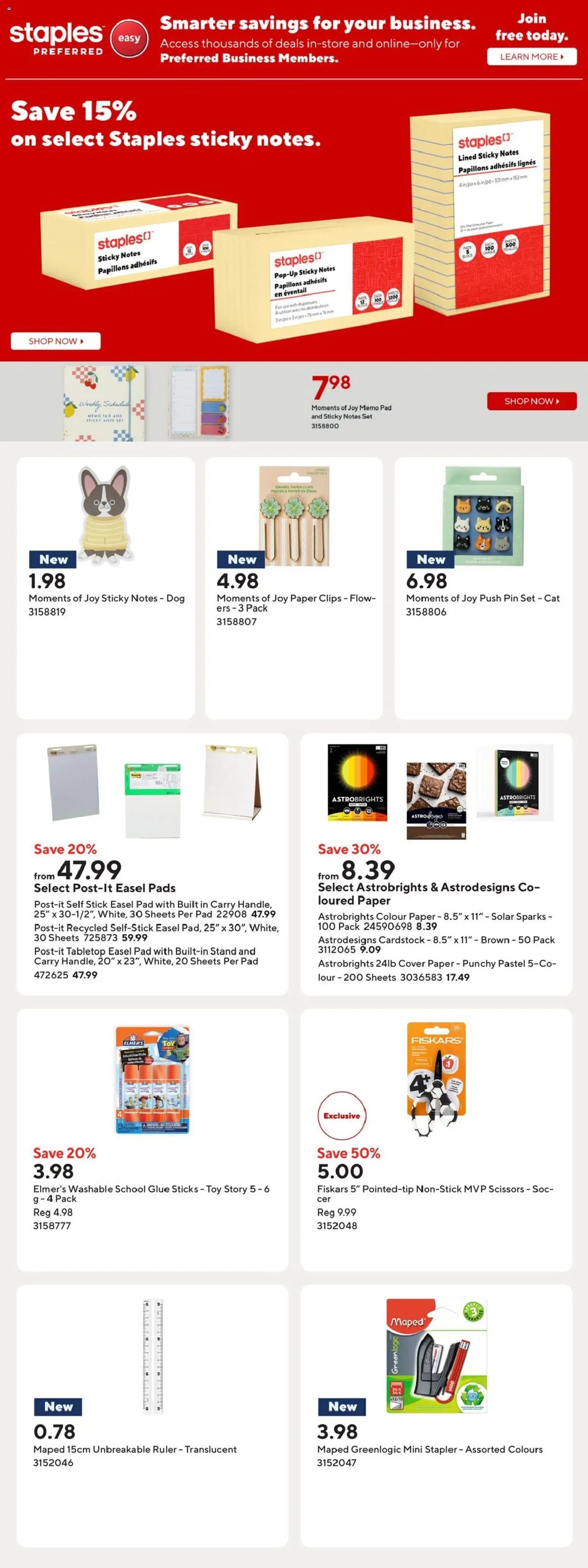 Staples weekly flyer / circulaire