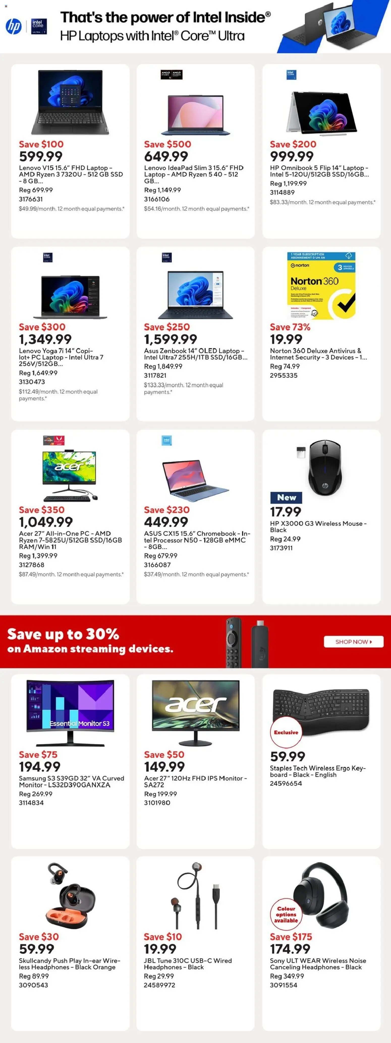 Staples weekly flyer / circulaire