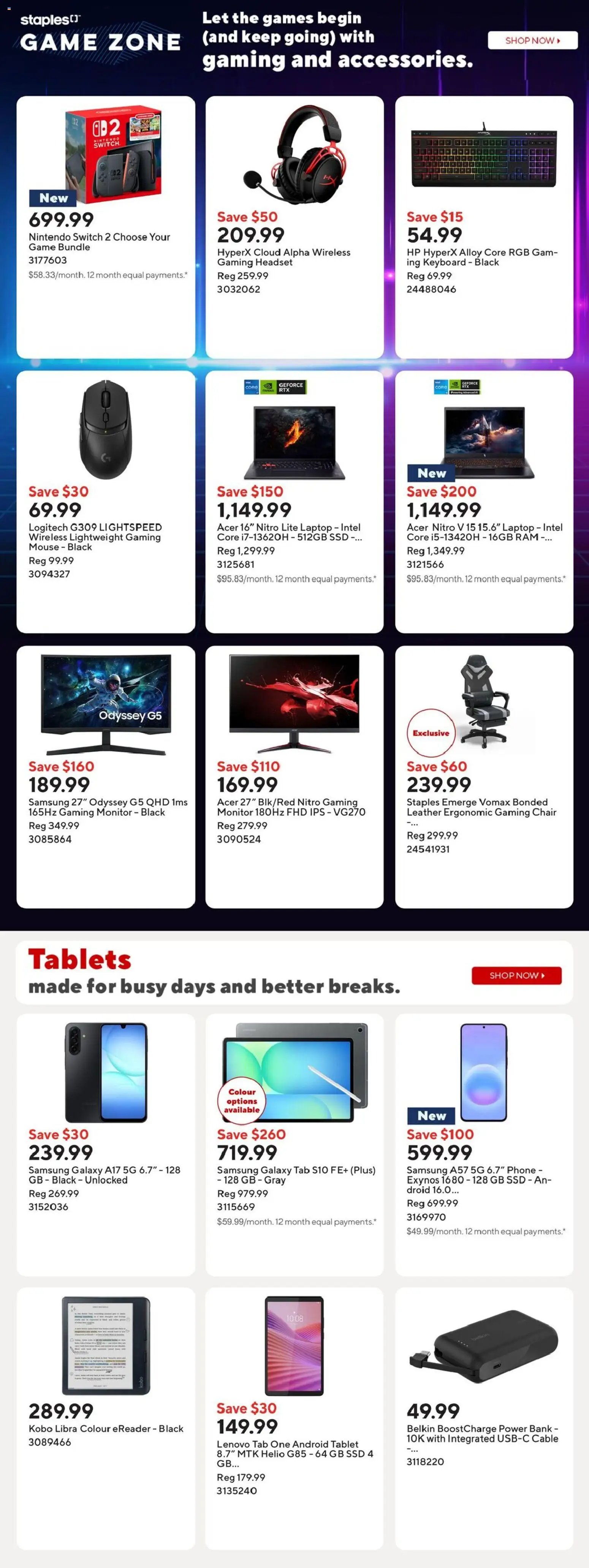 Staples weekly flyer / circulaire