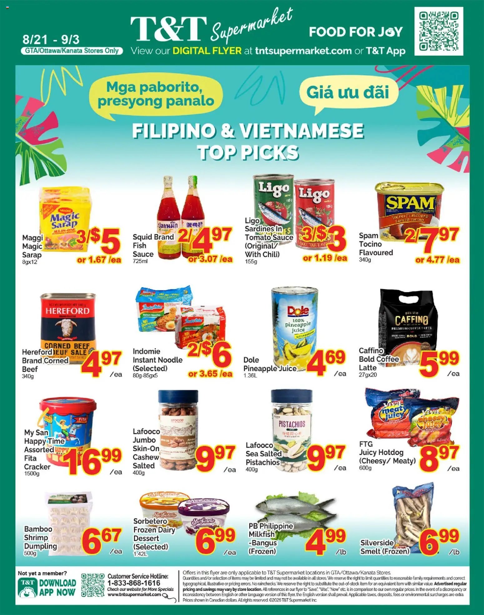 T&T Supermarket flyer - Filipino & Vietnamese Top Picks