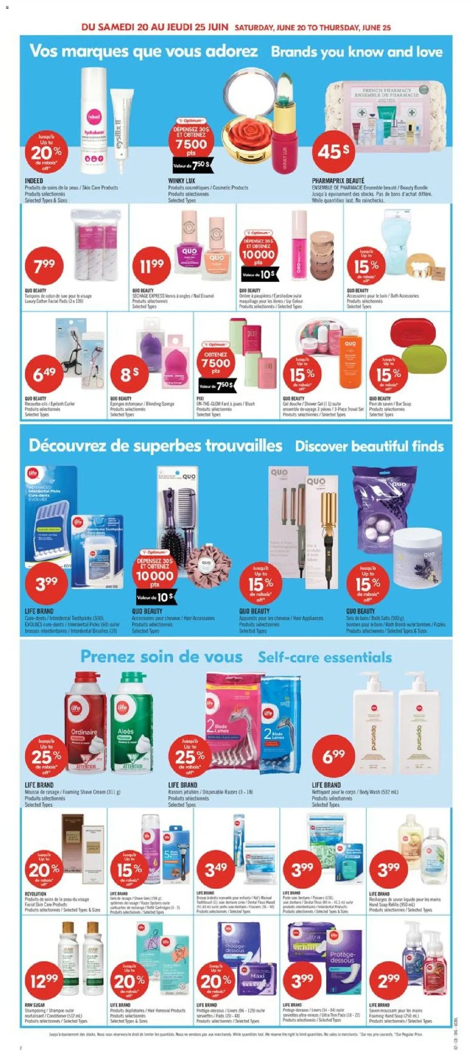 Pharmaprix weekly flyer / circulaire