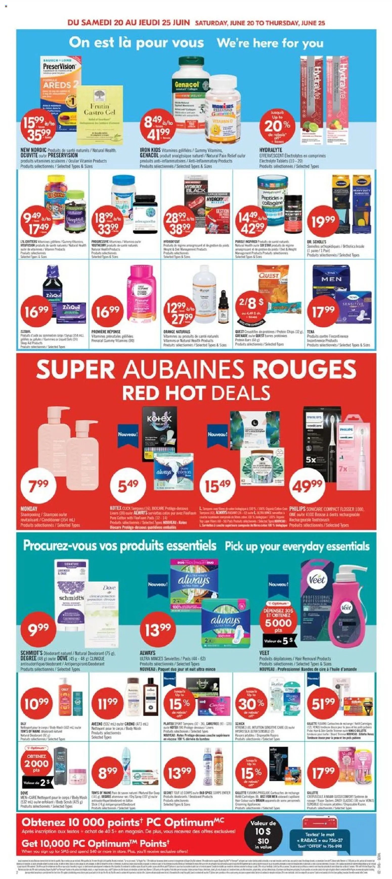 Pharmaprix weekly flyer / circulaire
