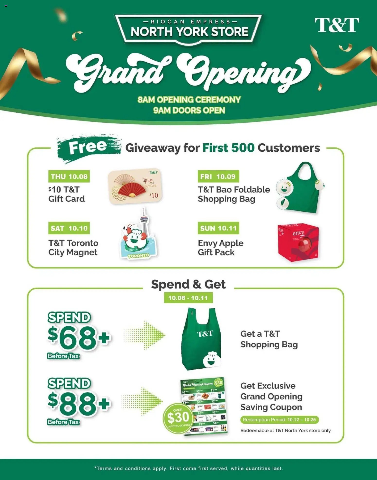 T&T Supermarket flyer - North York Store Grand Opening Promotion