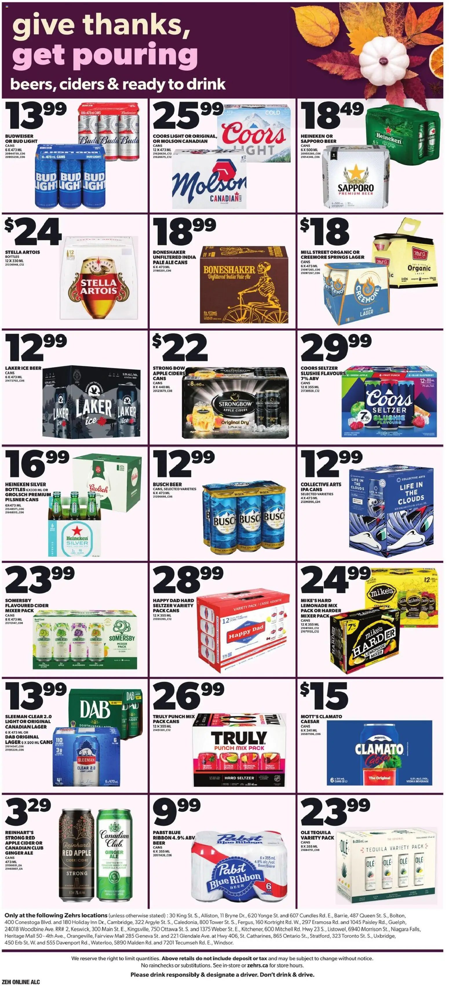 Zehrs weekly flyer / circulaire