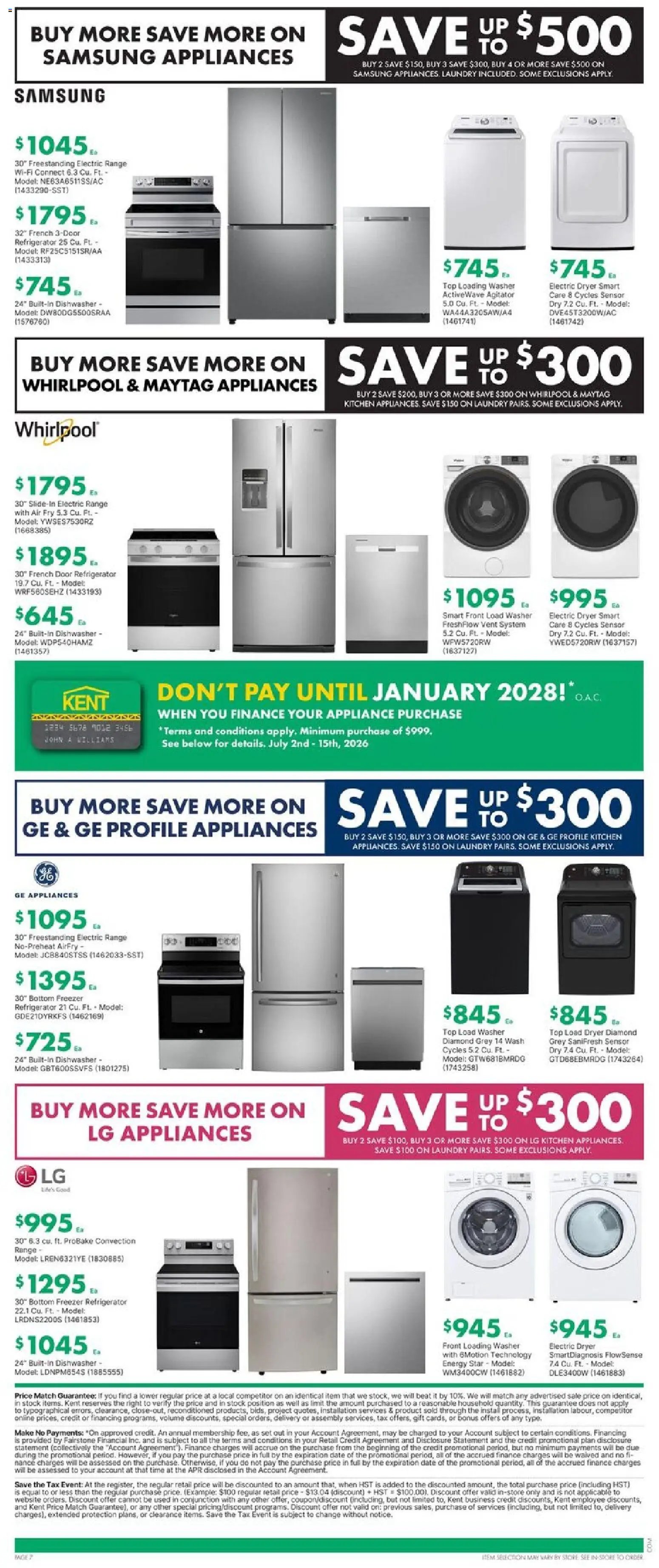 Kent weekly flyer / circulaire