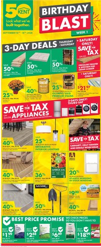 Kent weekly flyer / circulaire
