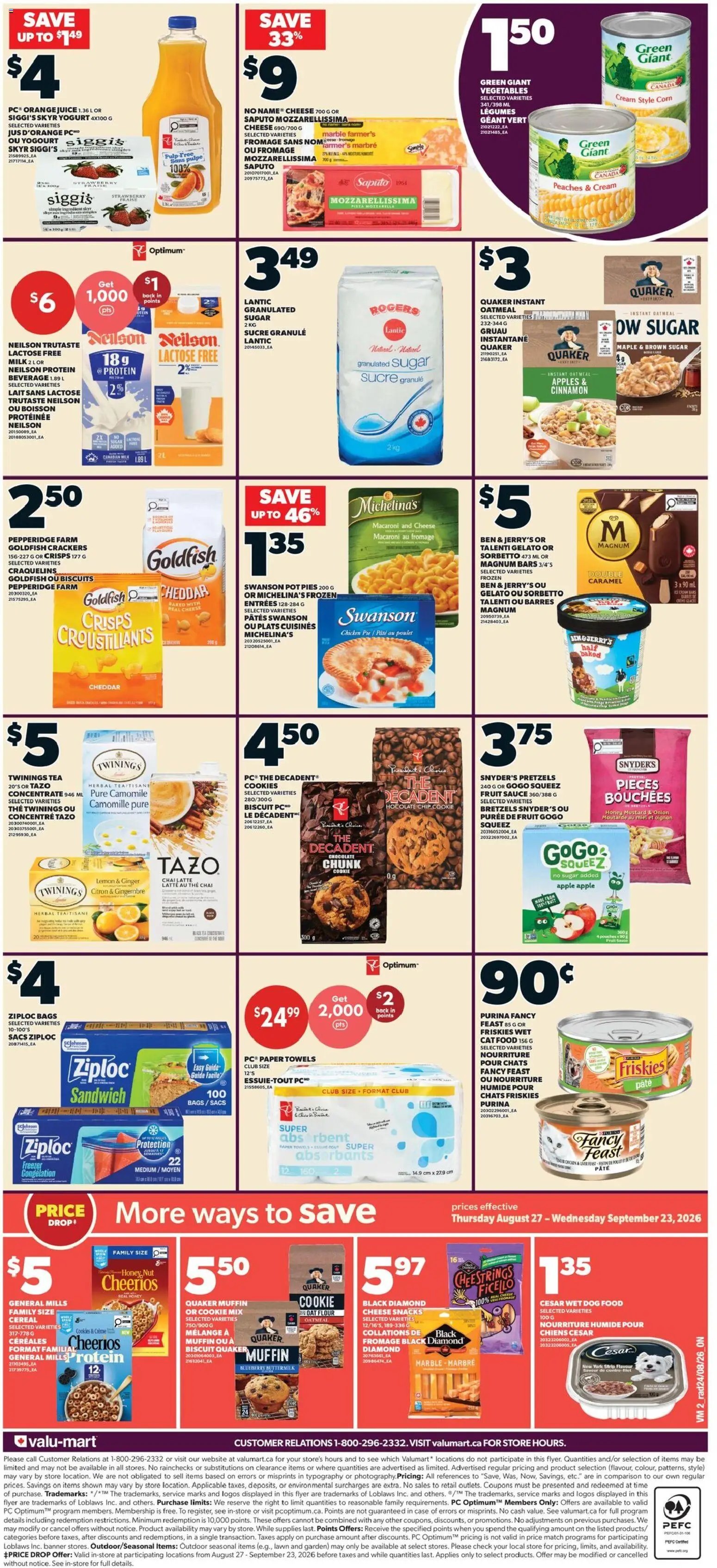 Valu Mart weekly flyer