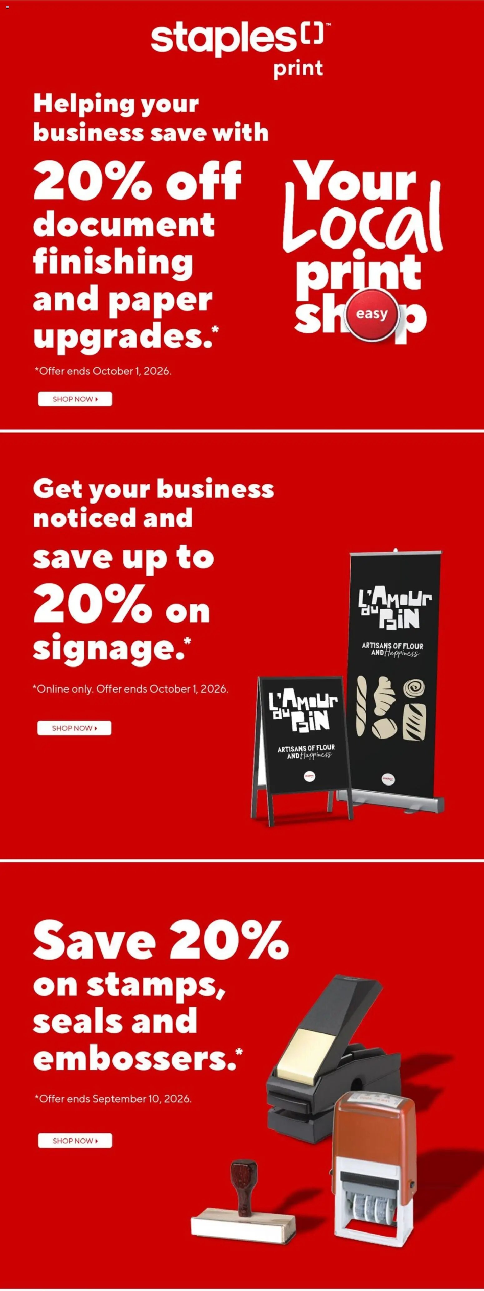 Staples weekly flyer / circulaire