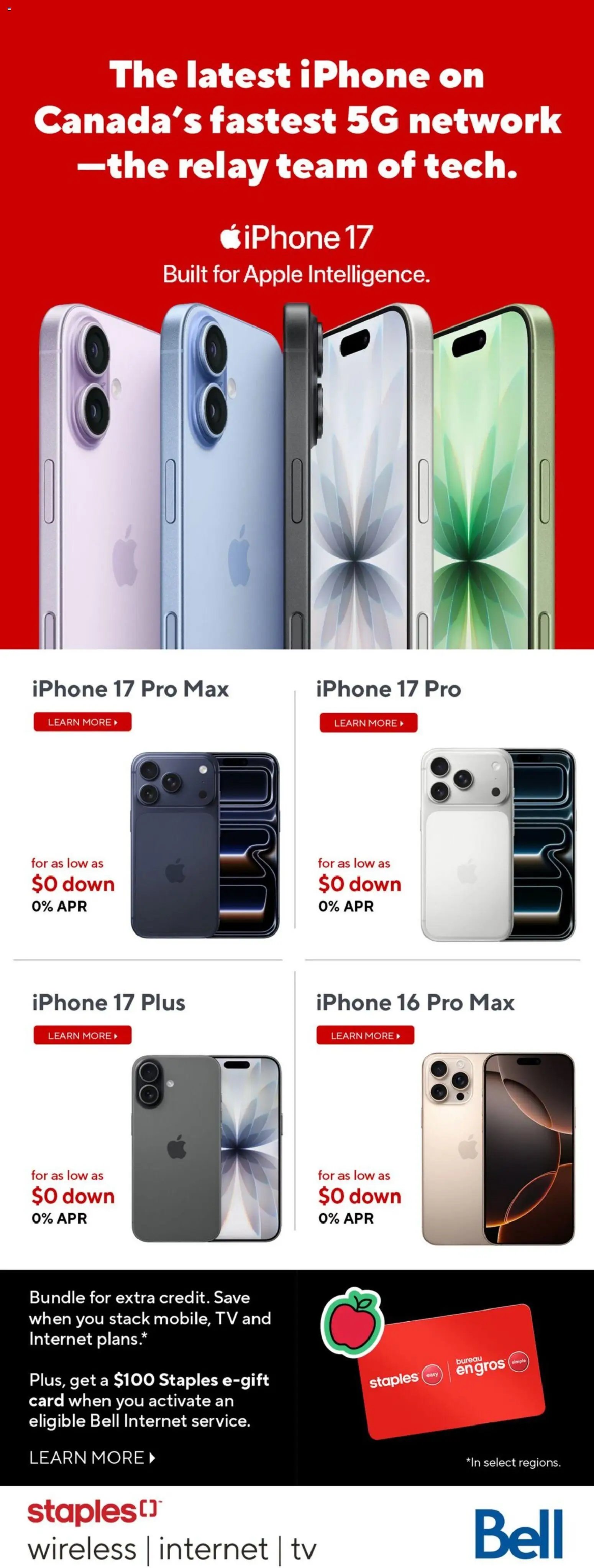 Staples weekly flyer / circulaire