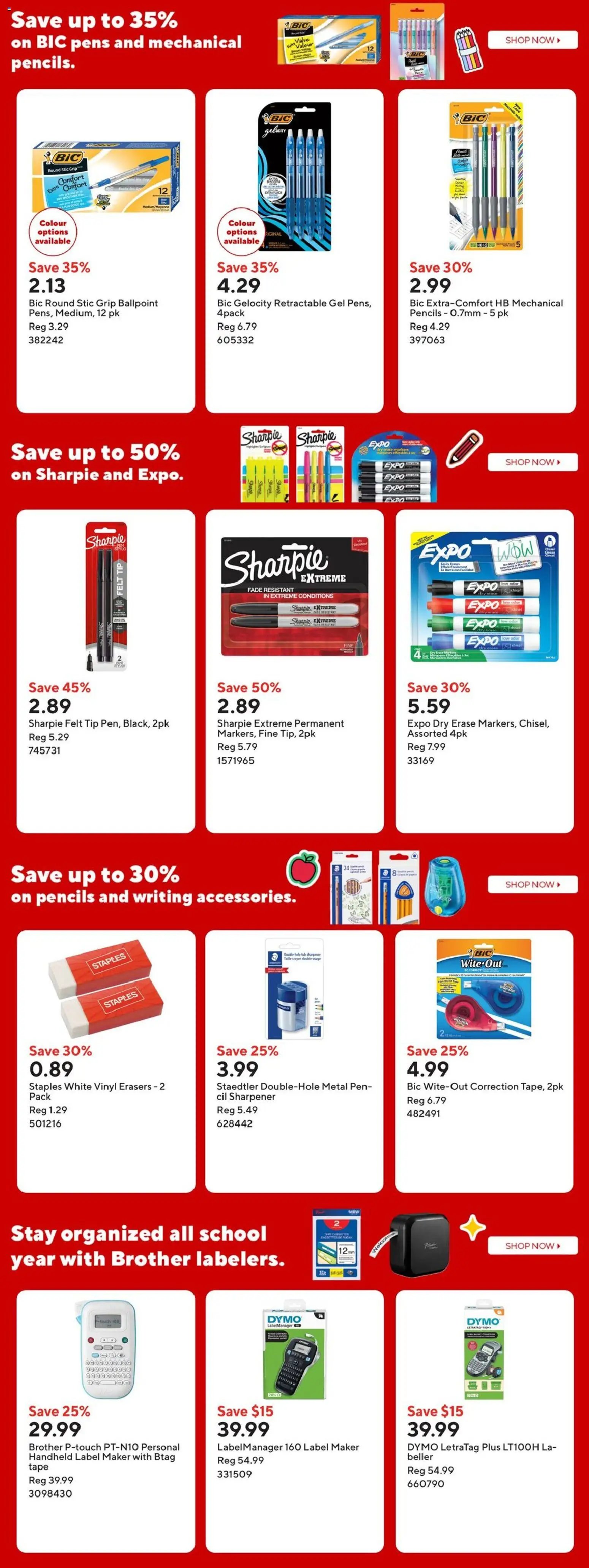 Staples weekly flyer / circulaire