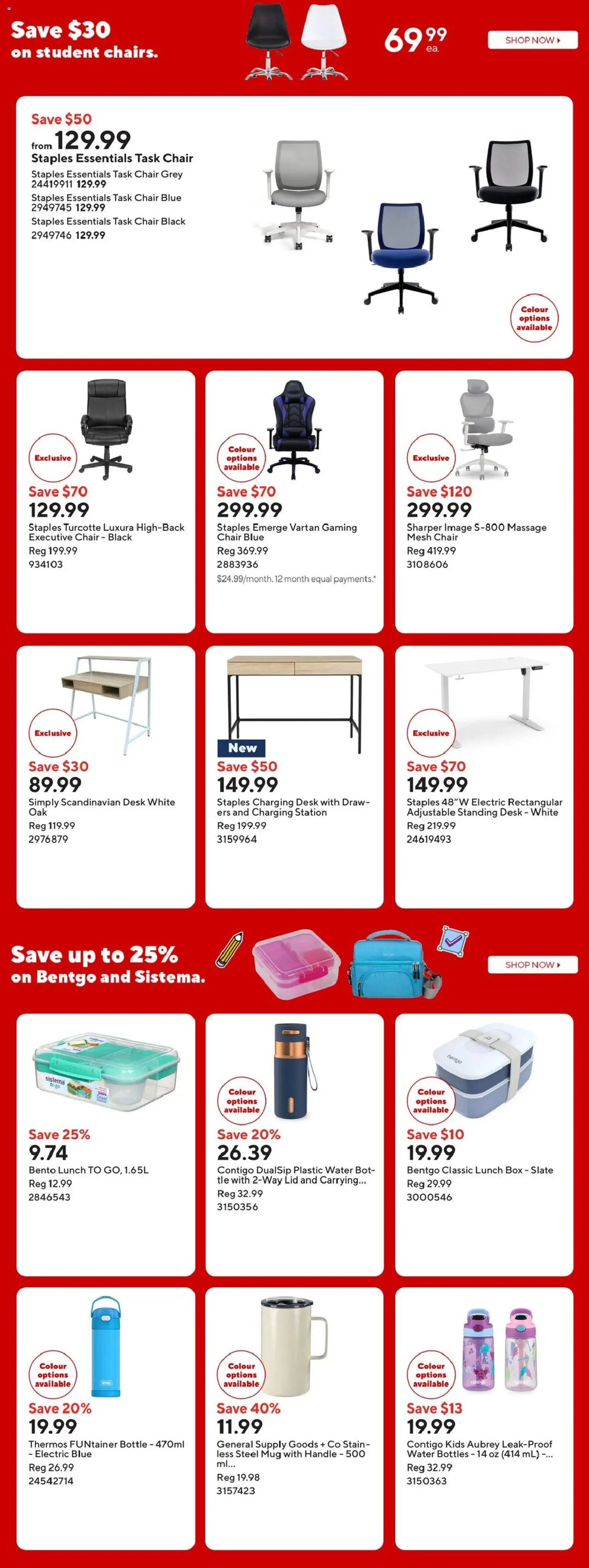 Staples weekly flyer / circulaire