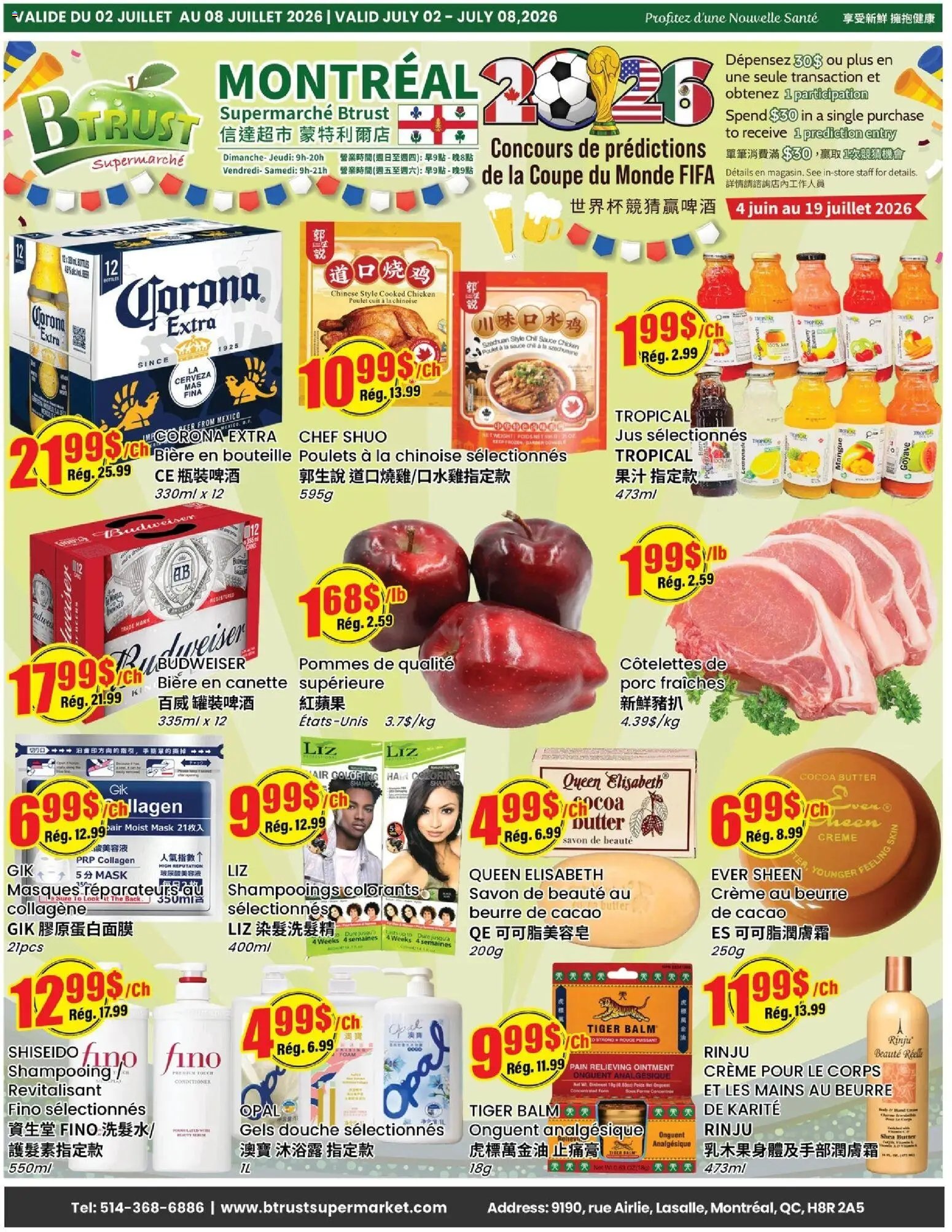 Btrust Supermarket weekly flyer / circulaire