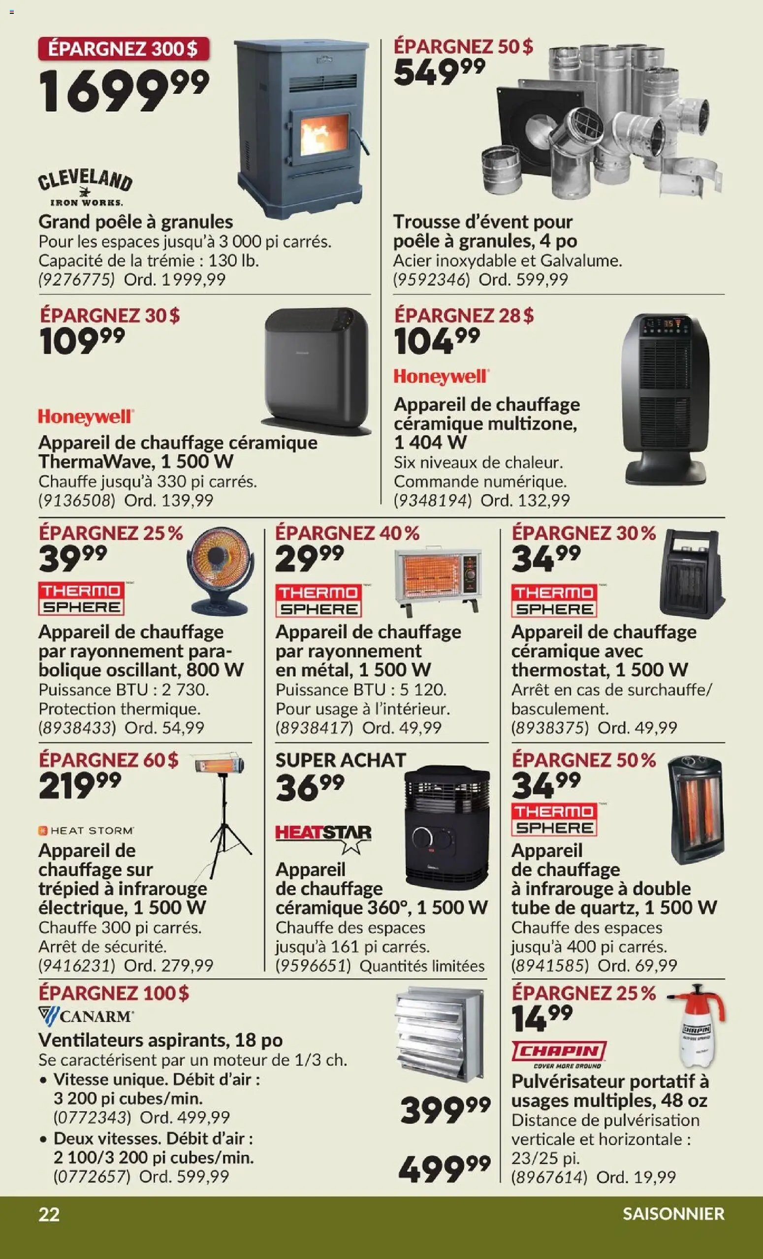 Princess Auto circulaire - 2 Semaines de Soldes !