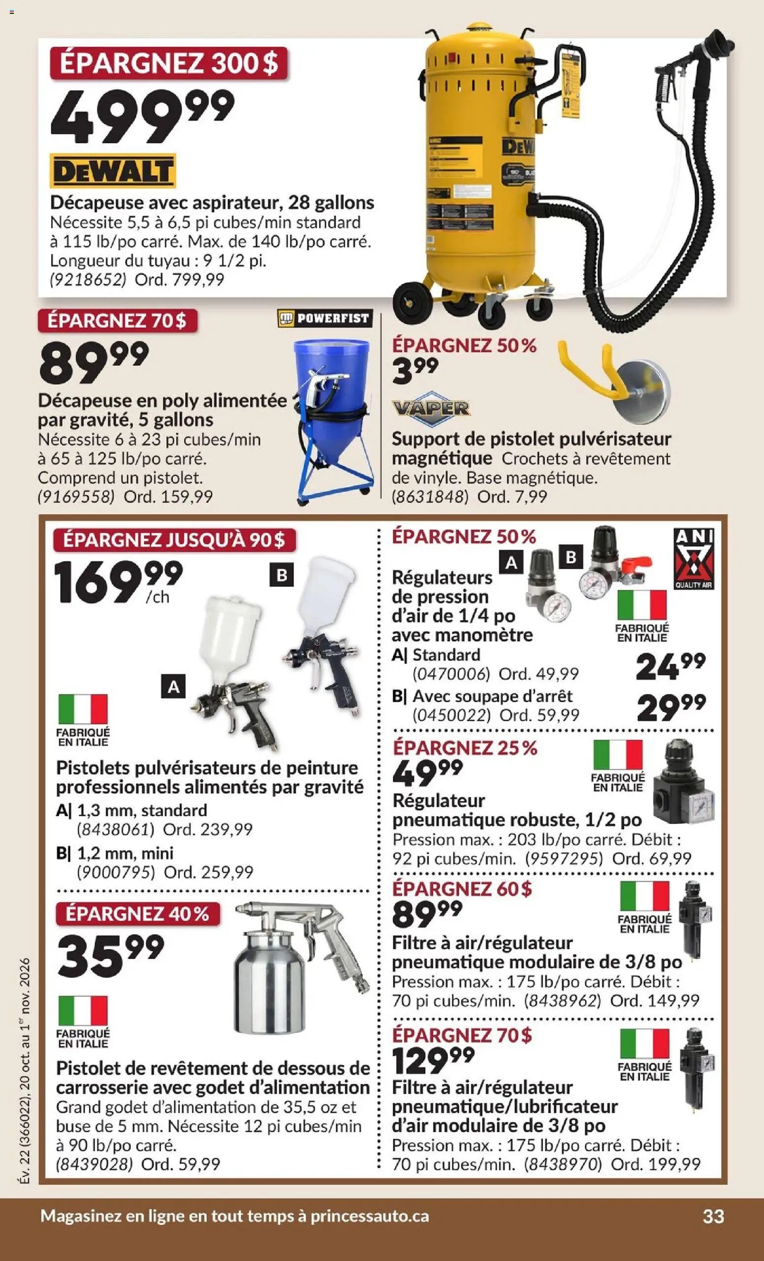 Princess Auto circulaire - 2 Semaines de Soldes !