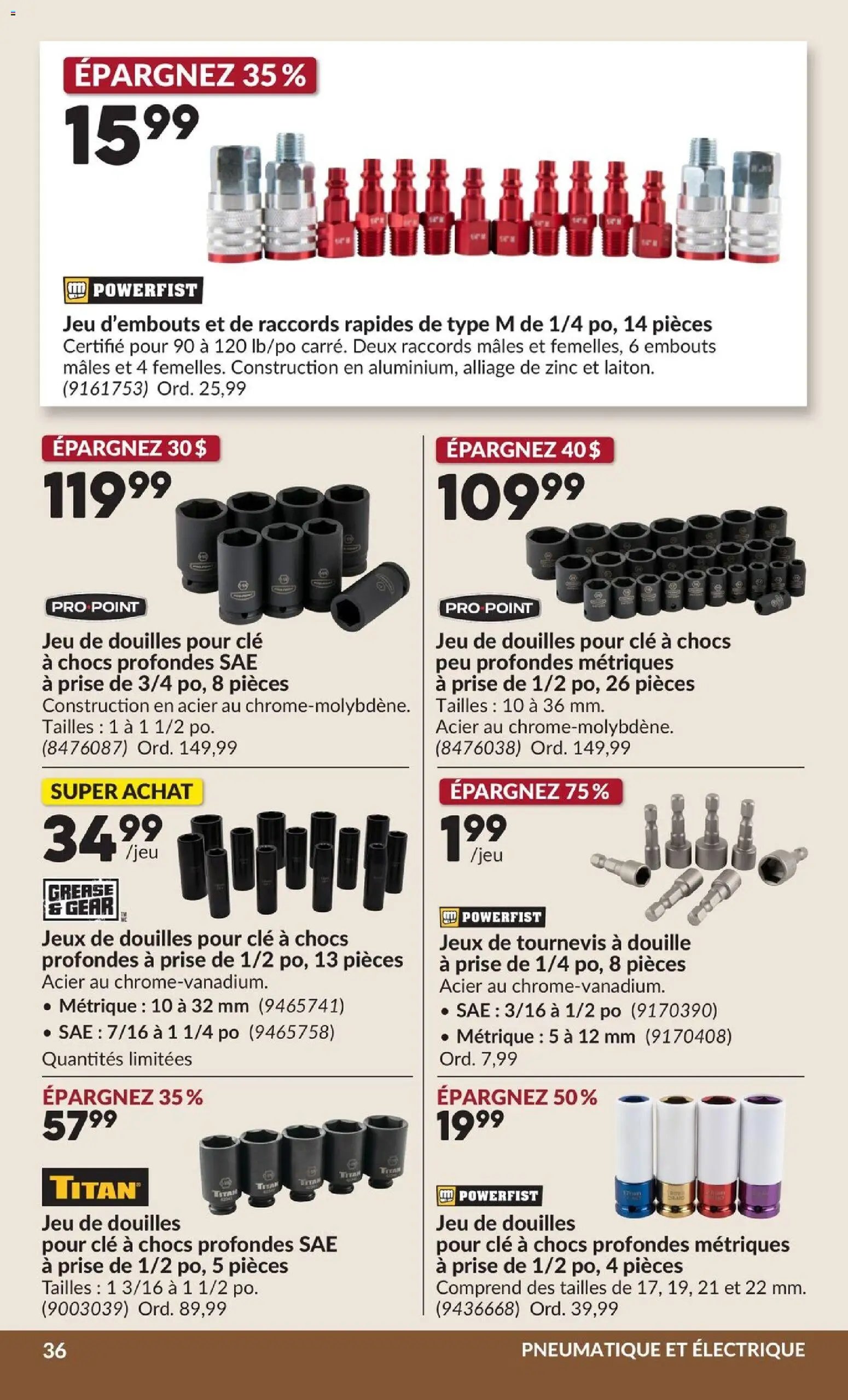 Princess Auto circulaire - 2 Semaines de Soldes !