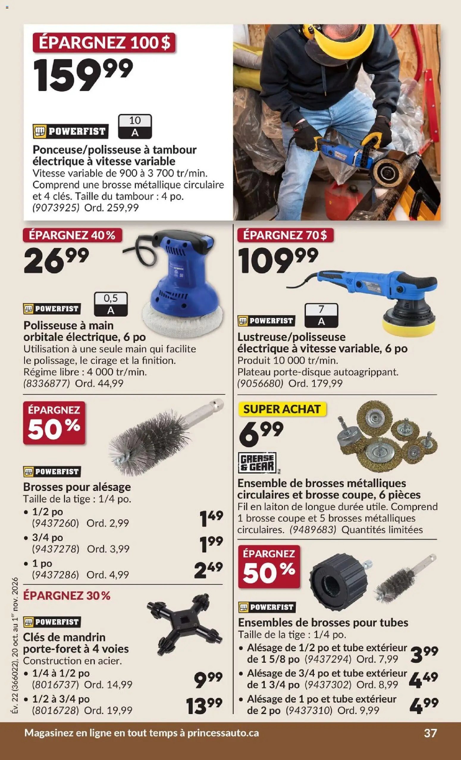 Princess Auto circulaire - 2 Semaines de Soldes !