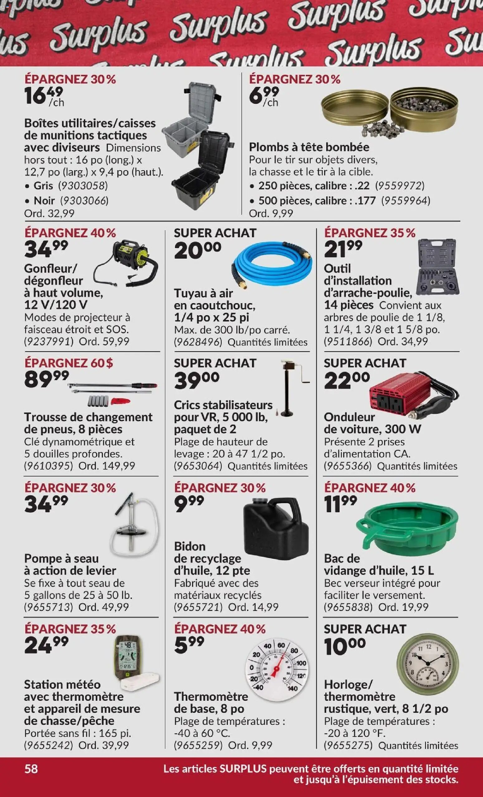 Princess Auto circulaire - 2 Semaines de Soldes !