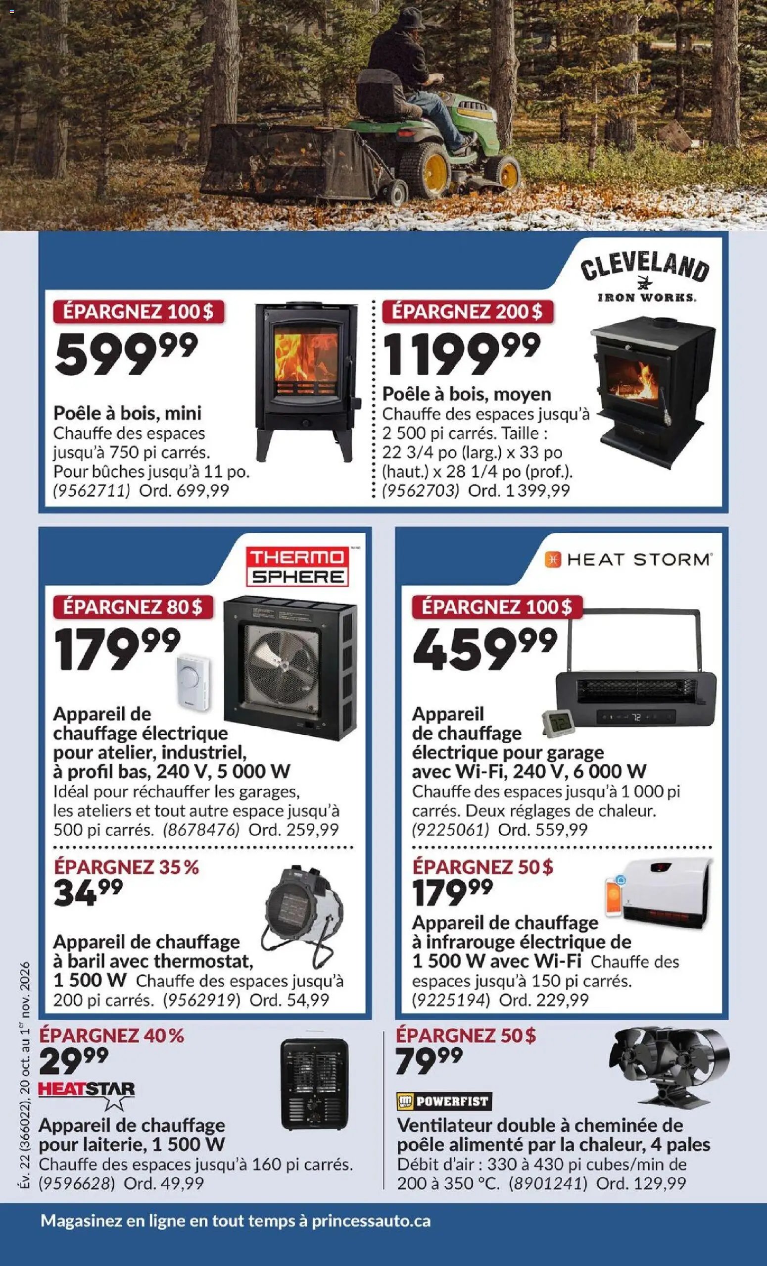 Princess Auto circulaire - 2 Semaines de Soldes !