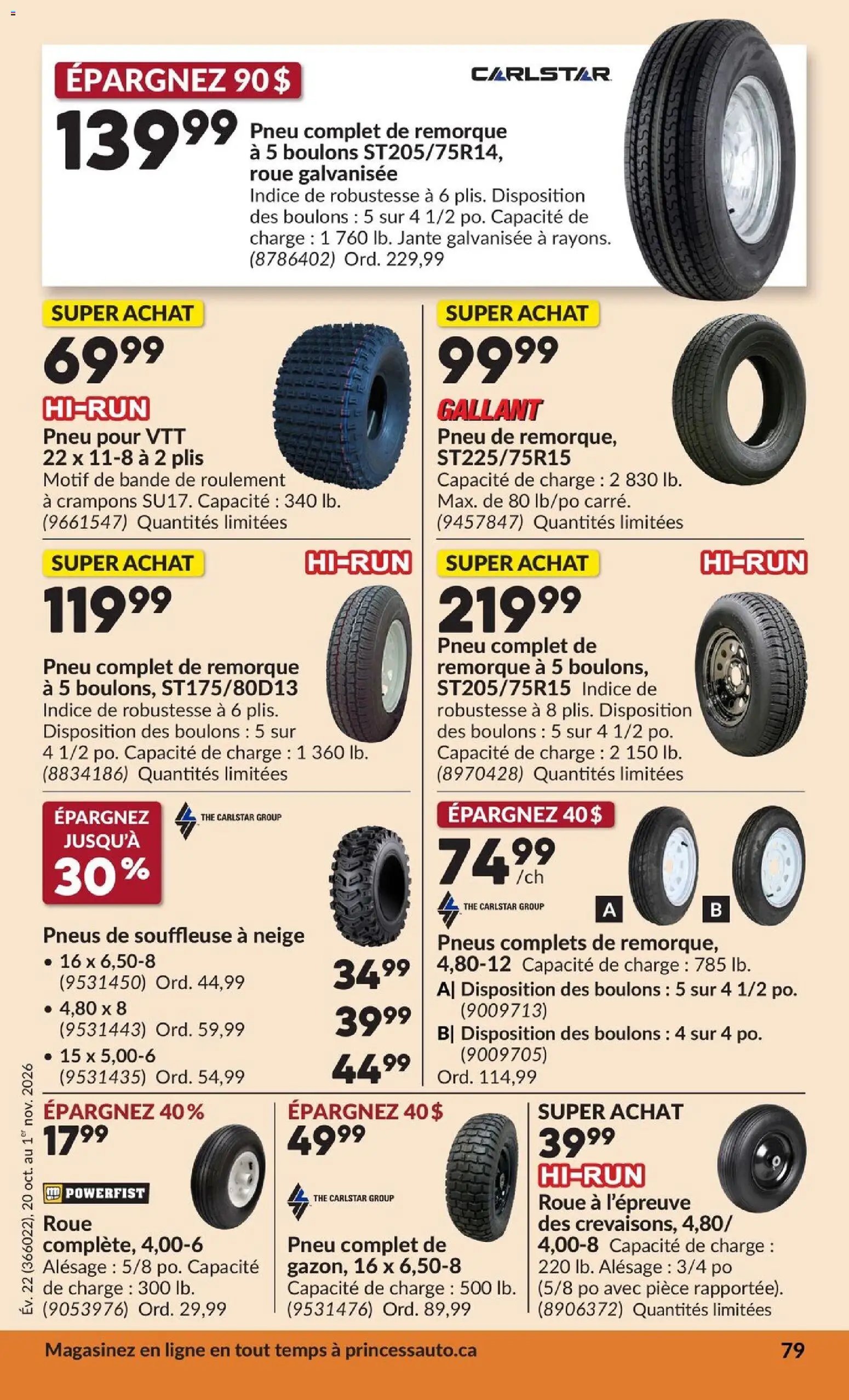 Princess Auto circulaire - 2 Semaines de Soldes !
