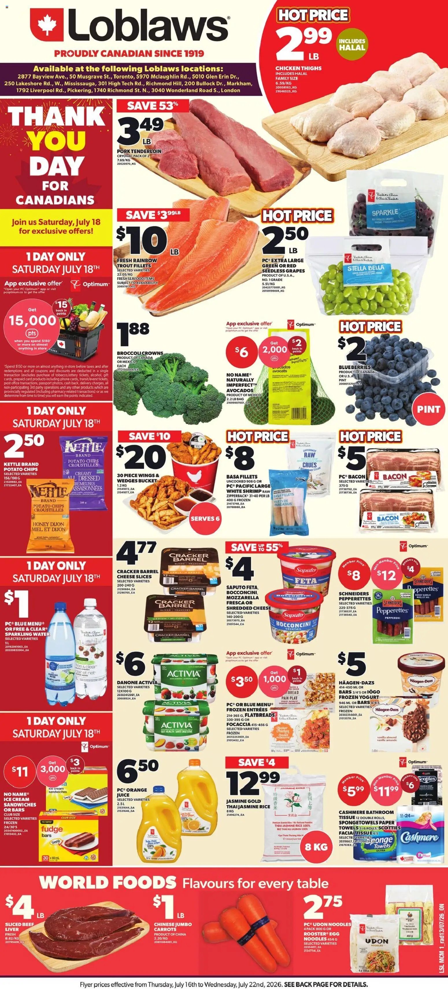 Loblaws weekly flyer / circulaire