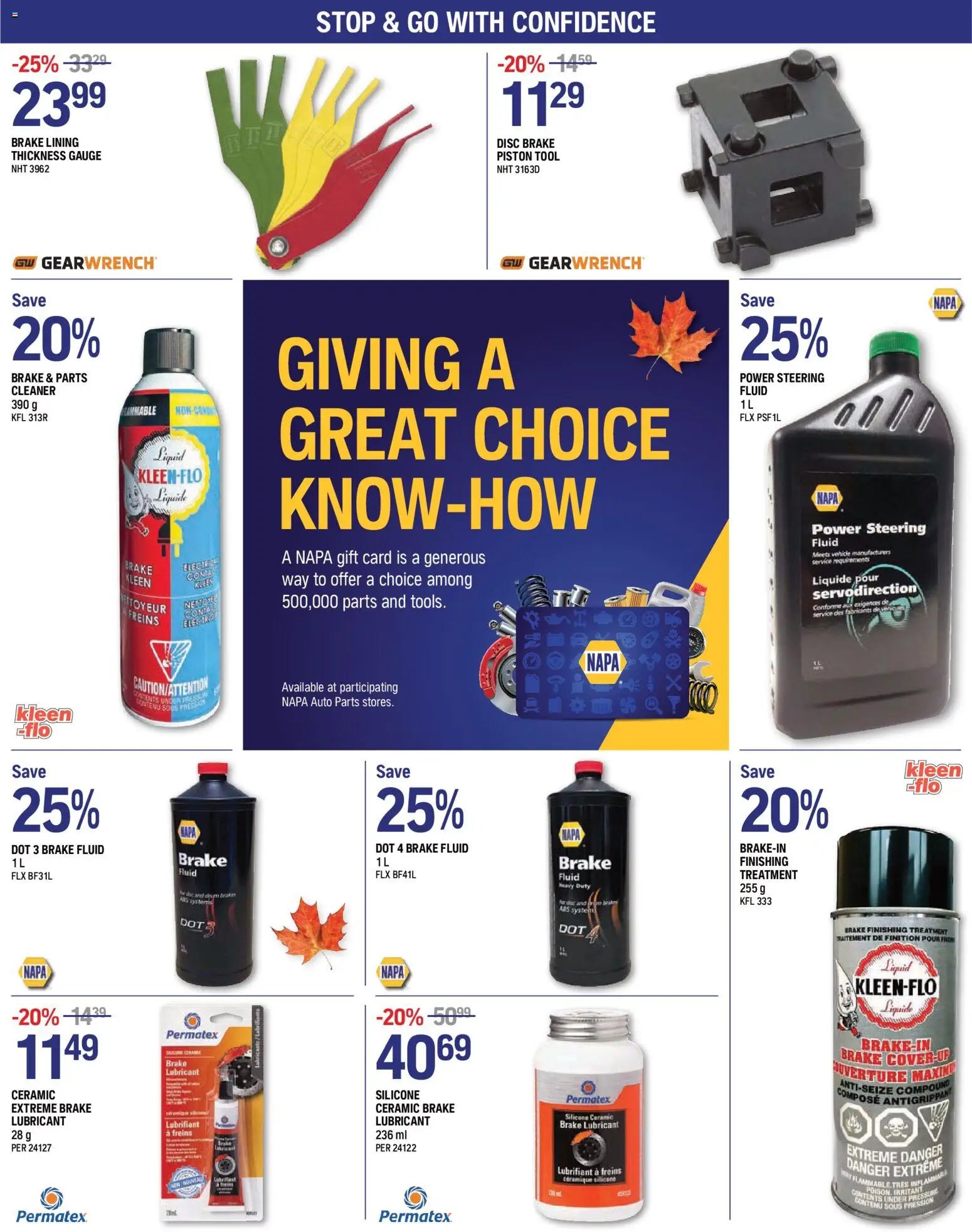 NAPA Auto Parts weekly flyer