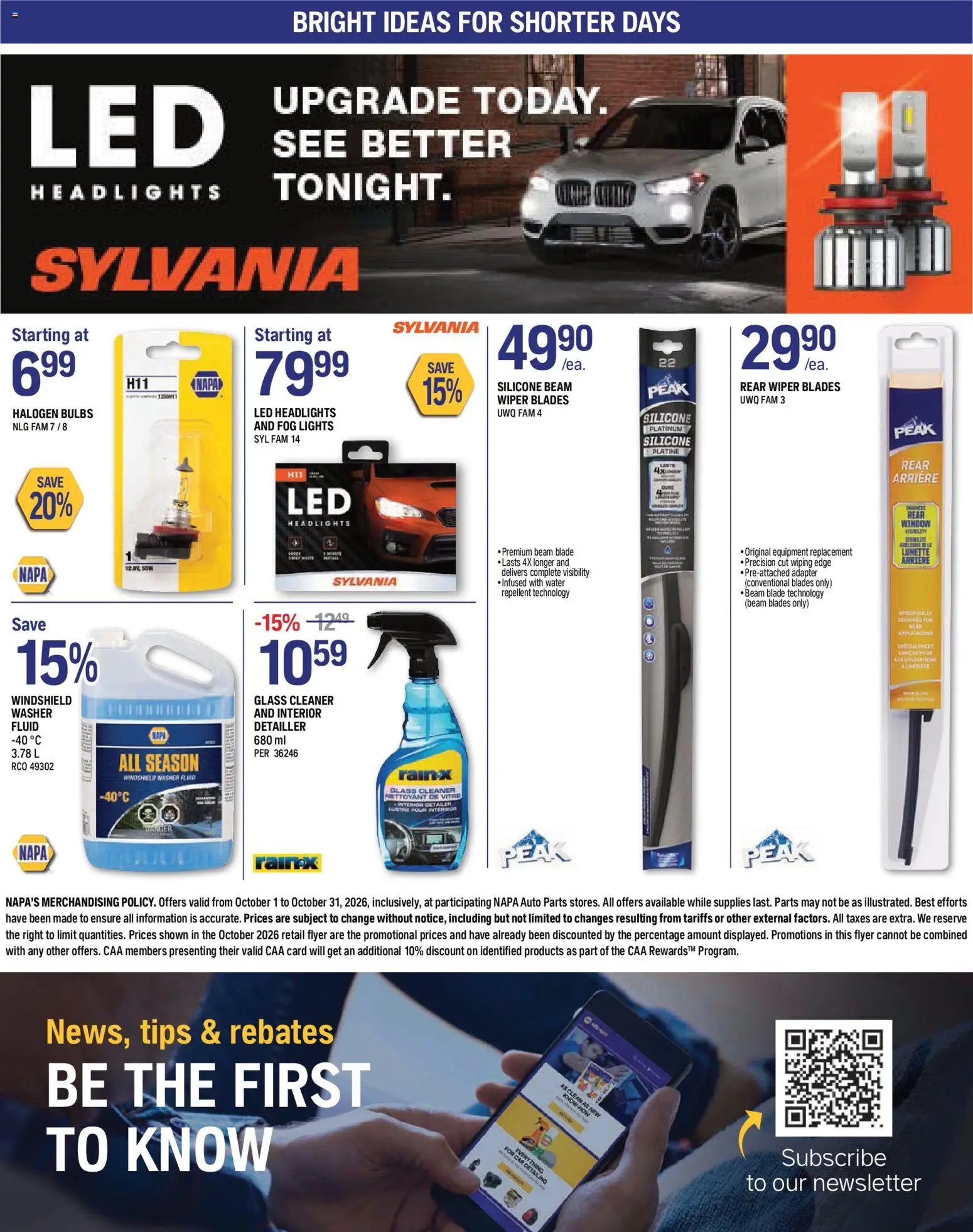 NAPA Auto Parts weekly flyer
