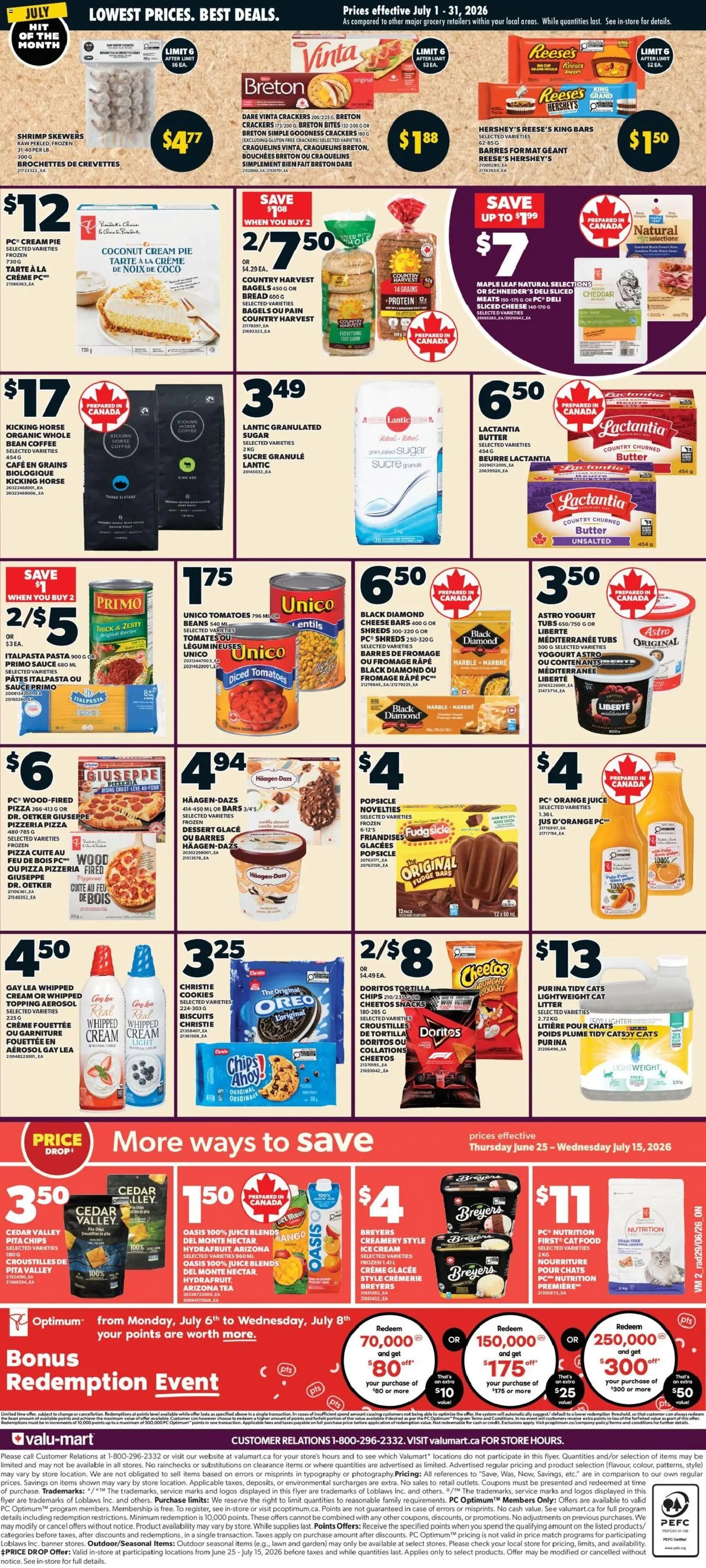 Valu Mart weekly flyer