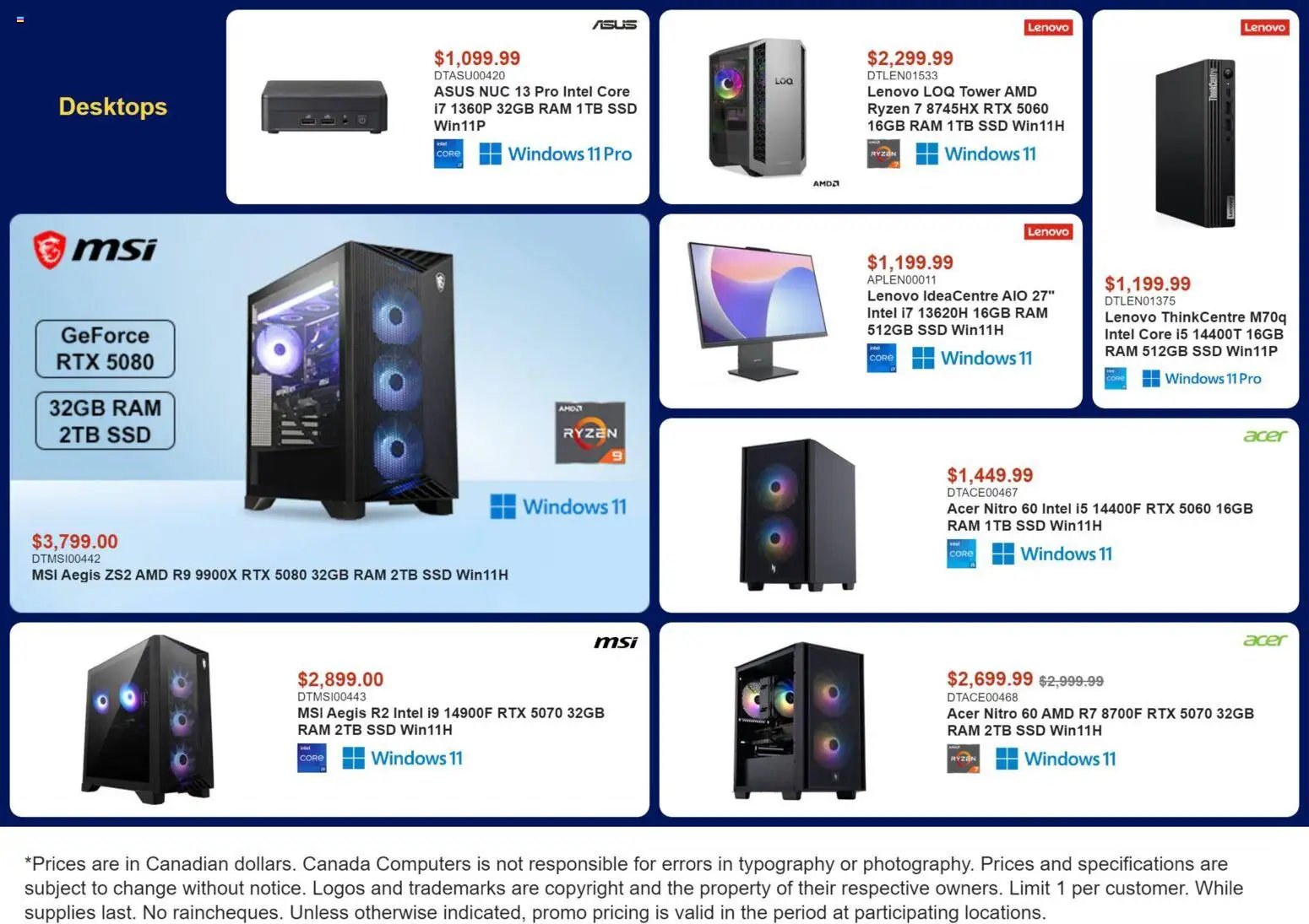 Canada Computers weekly flyer