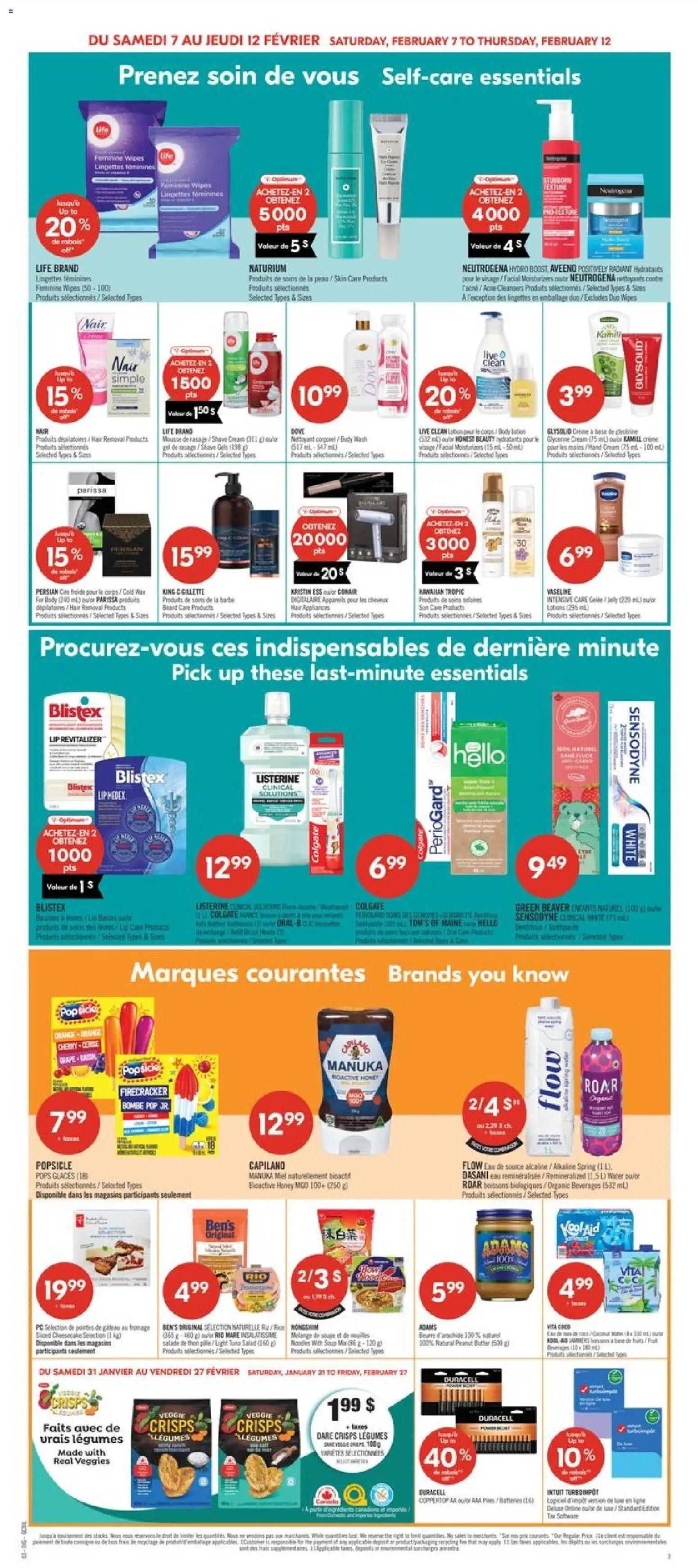 Pharmaprix weekly flyer / circulaire
