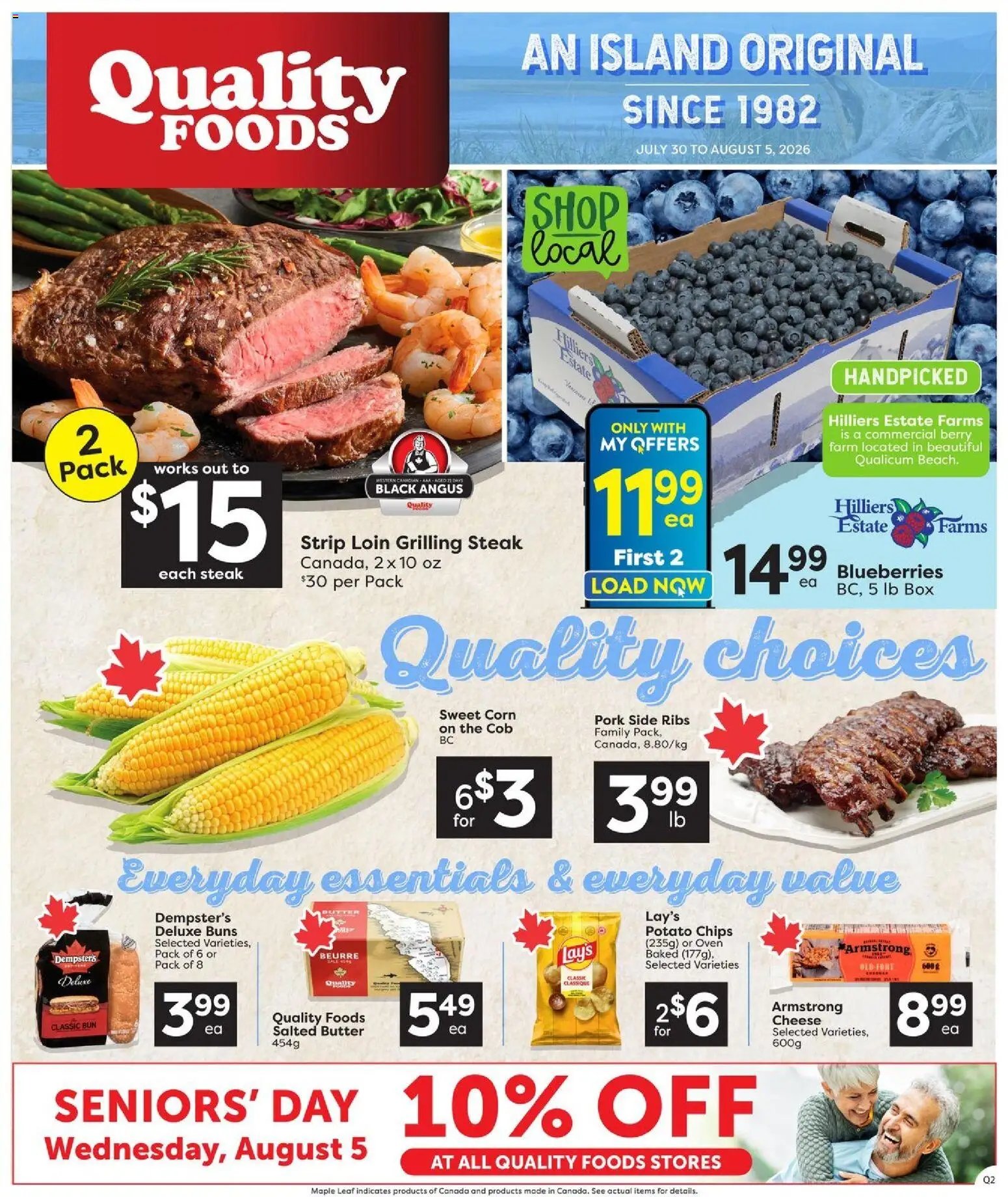 Quality Foods weekly flyer / circulaire