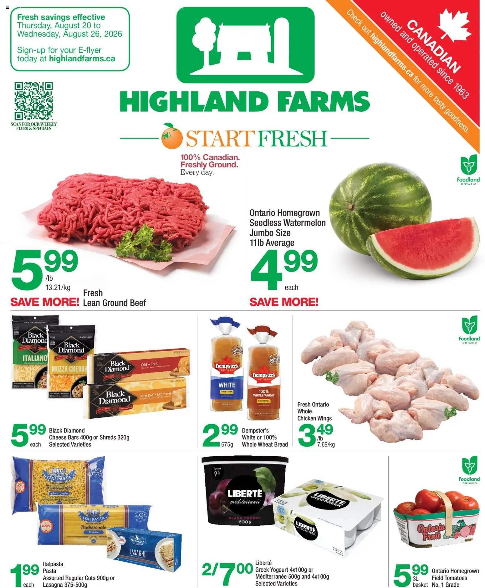 Highland Farms weekly flyer / circulaire