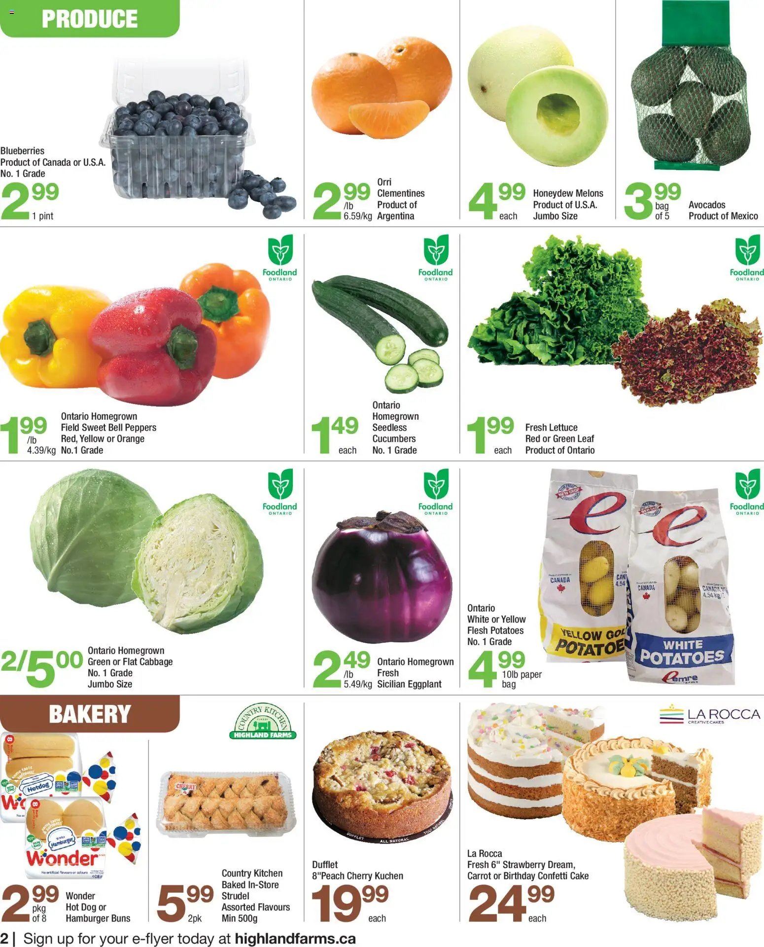 Highland Farms weekly flyer / circulaire