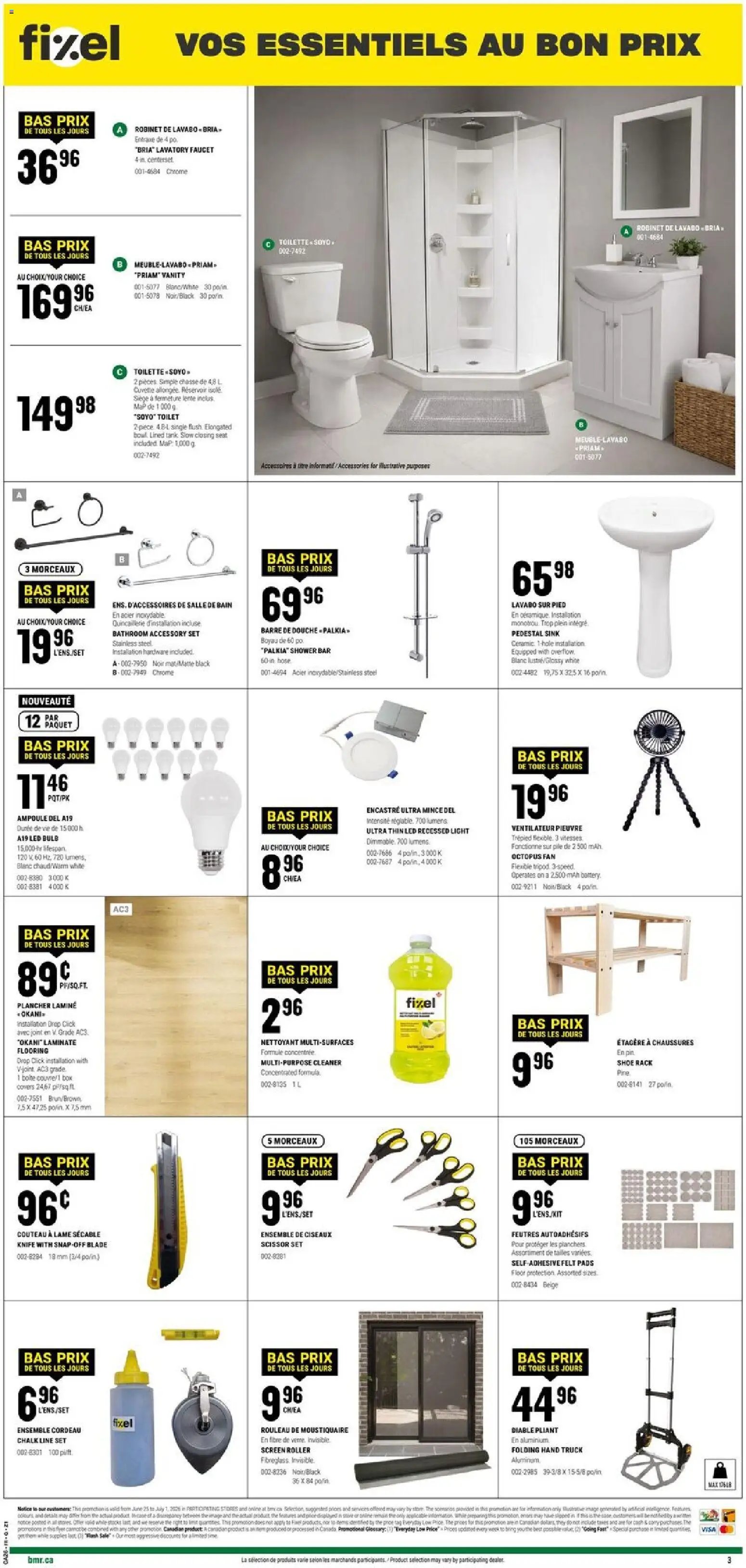 BMR weekly flyer / circulaire
