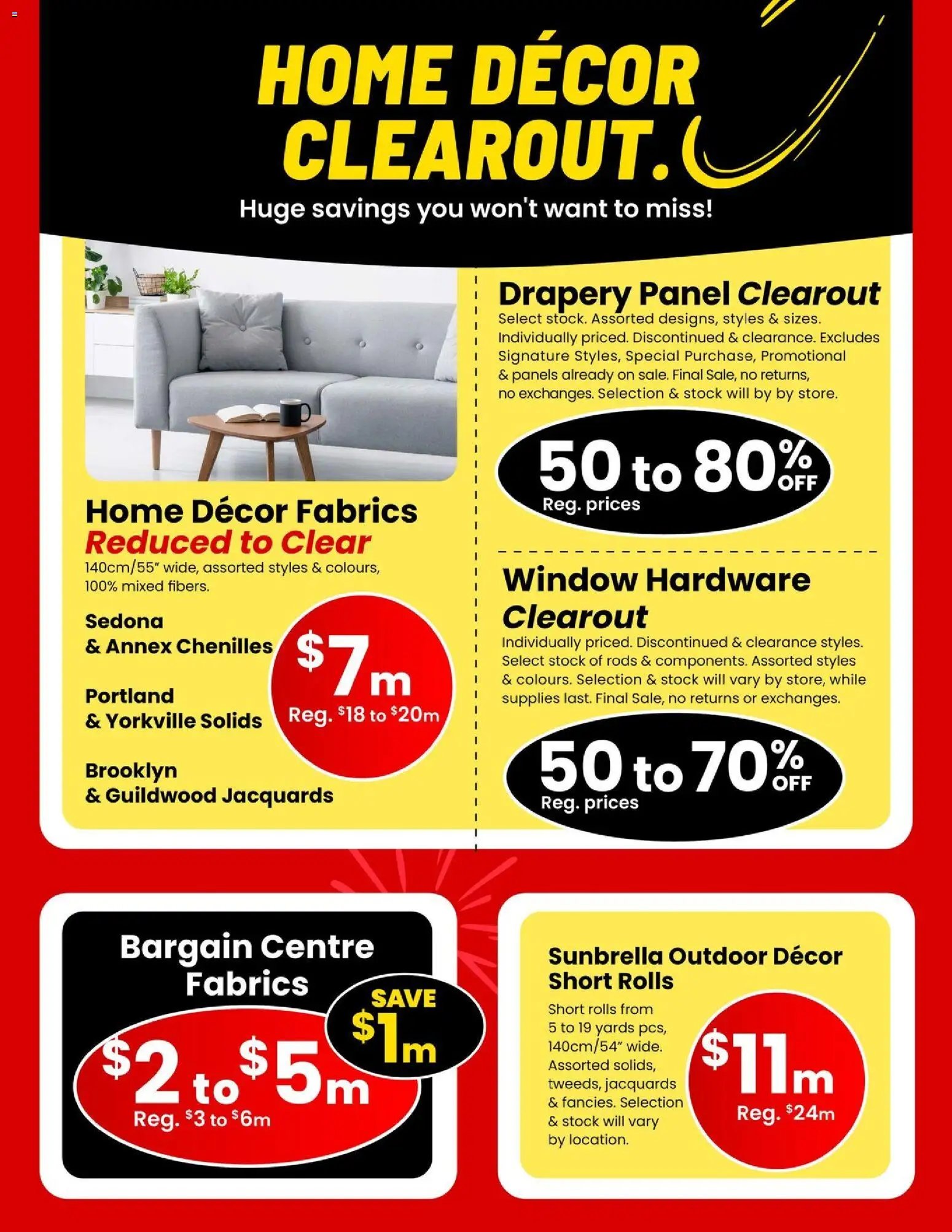 Weekly flyer - Hot Summer Clearance