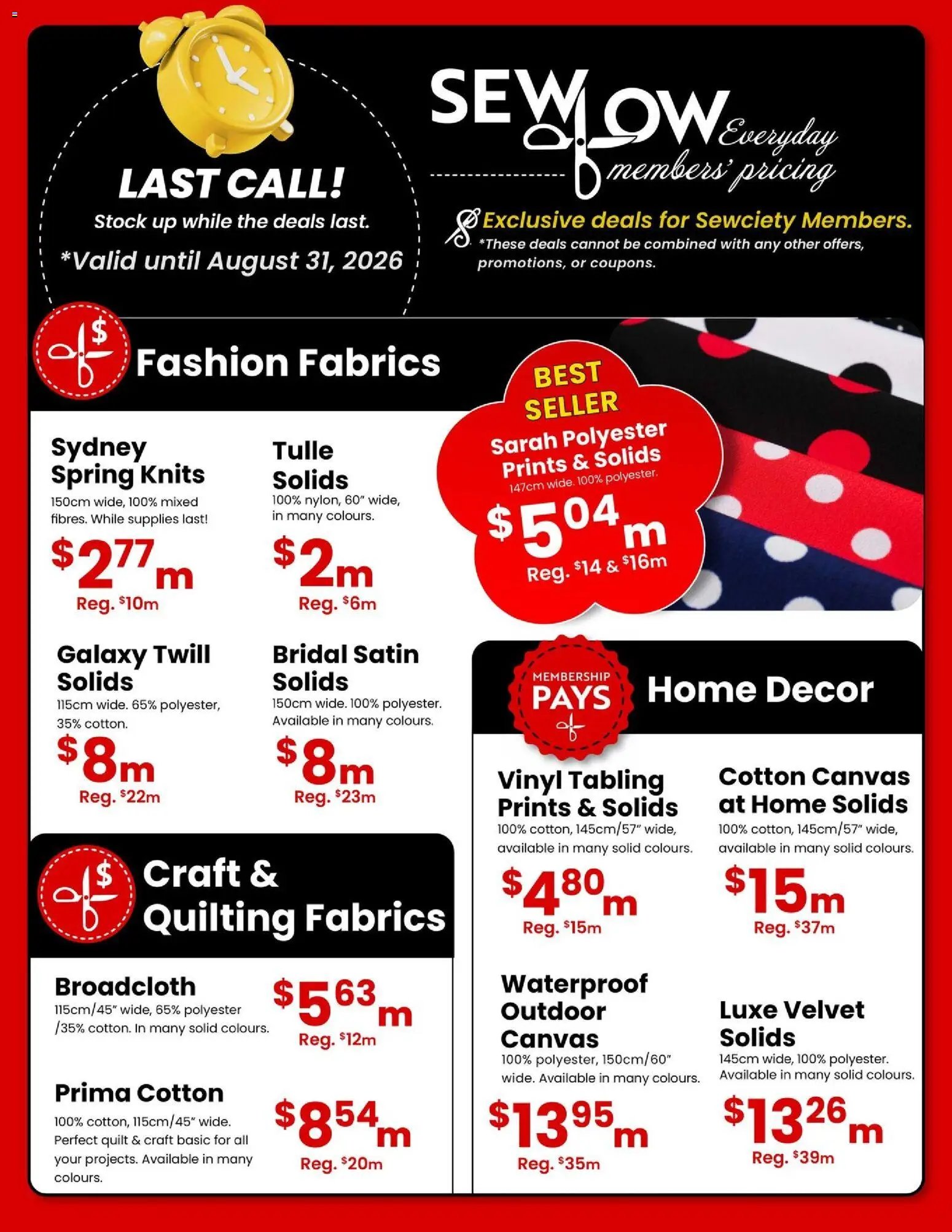 Weekly flyer - Hot Summer Clearance