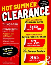 Weekly flyer - Hot Summer Clearance