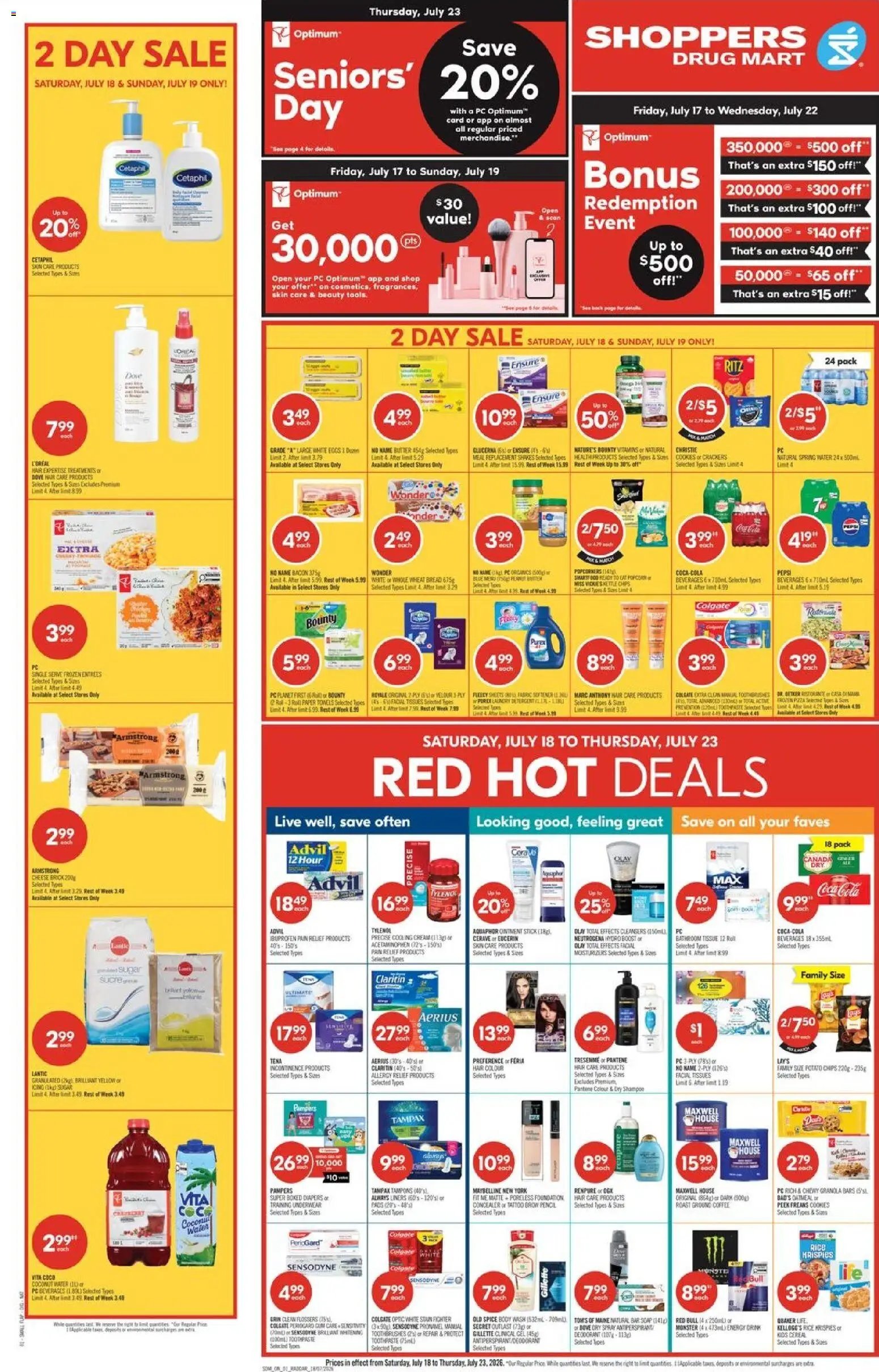 Shoppers weekly flyer / circulaire