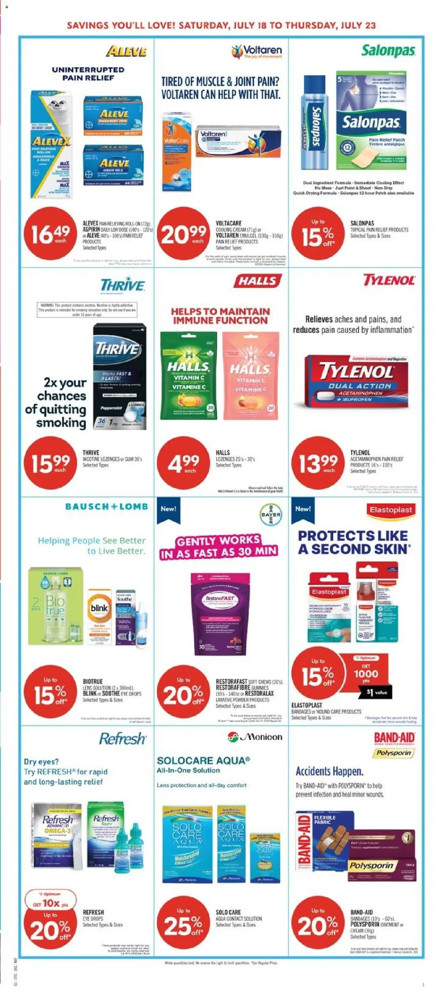 Shoppers weekly flyer / circulaire