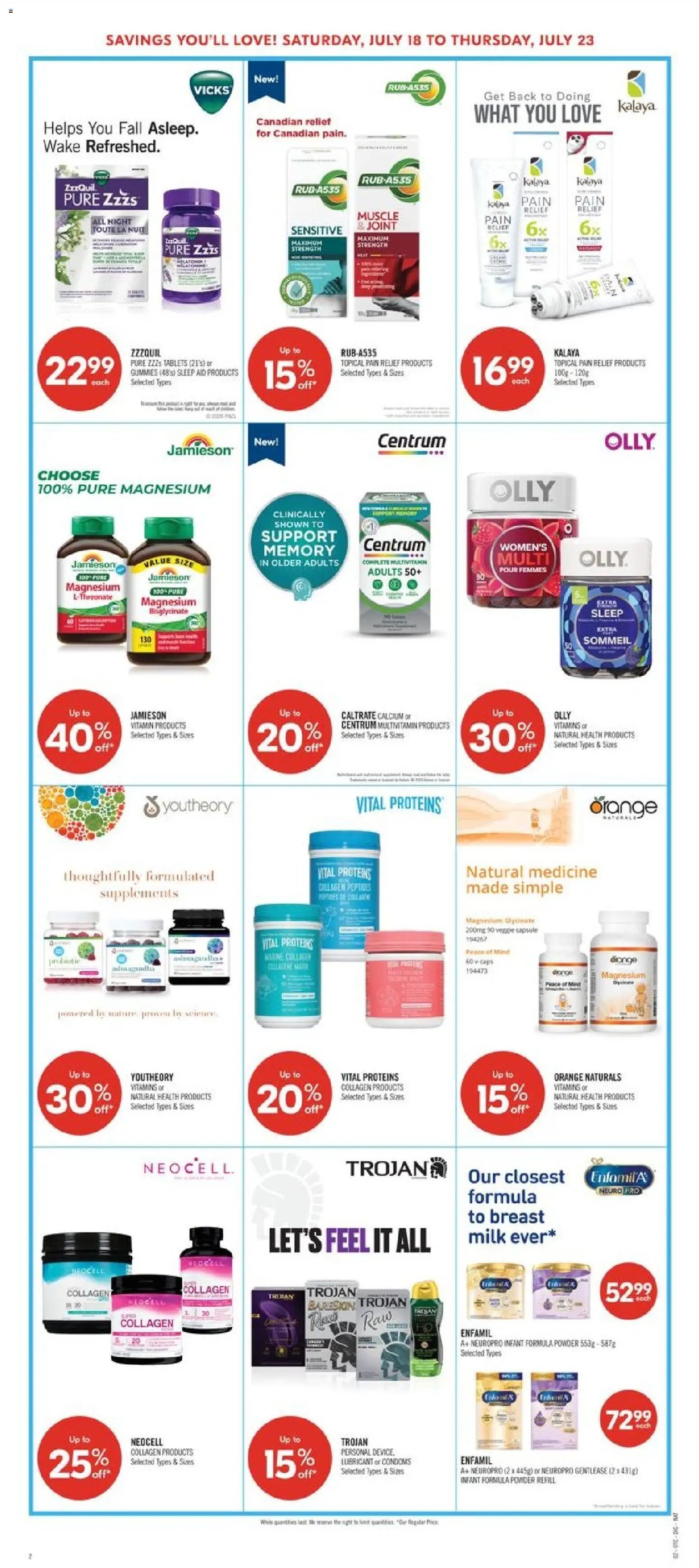 Shoppers weekly flyer / circulaire