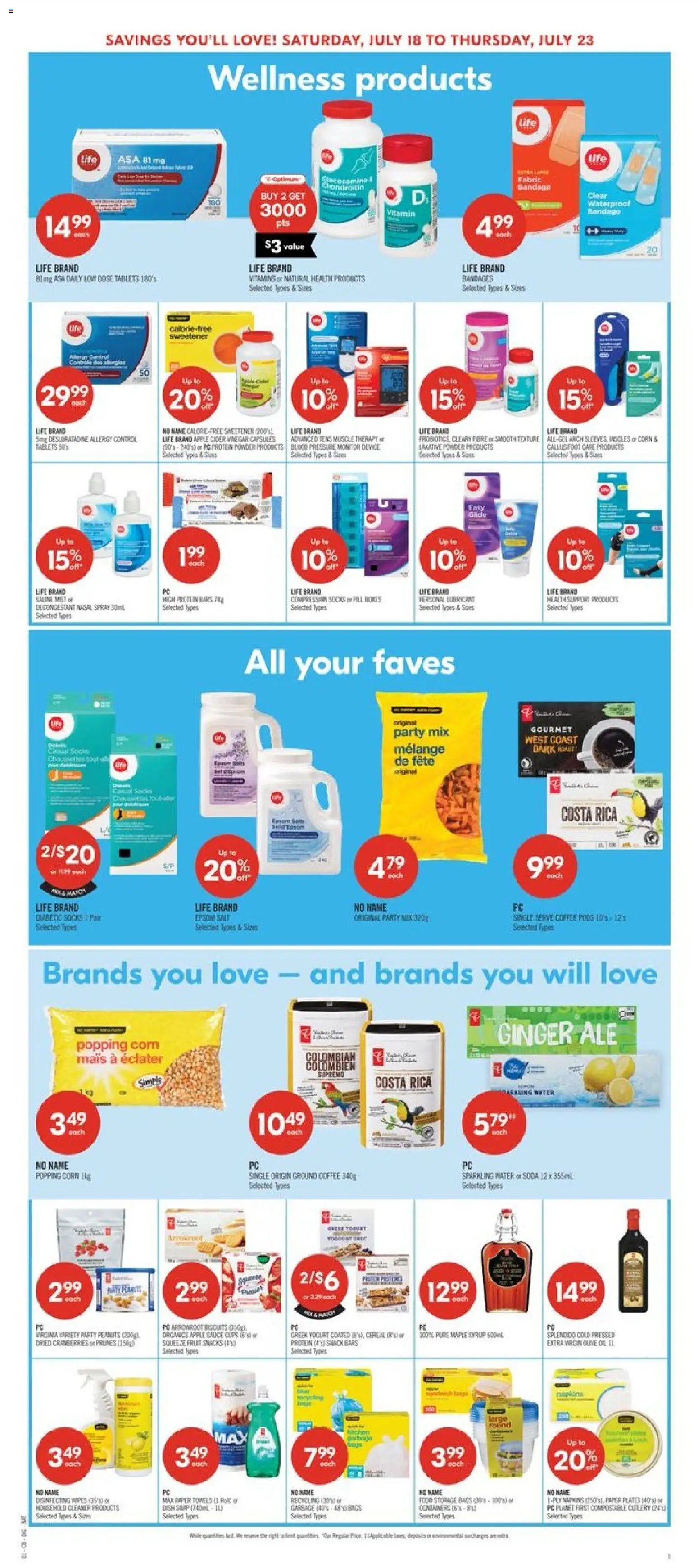 Shoppers weekly flyer / circulaire
