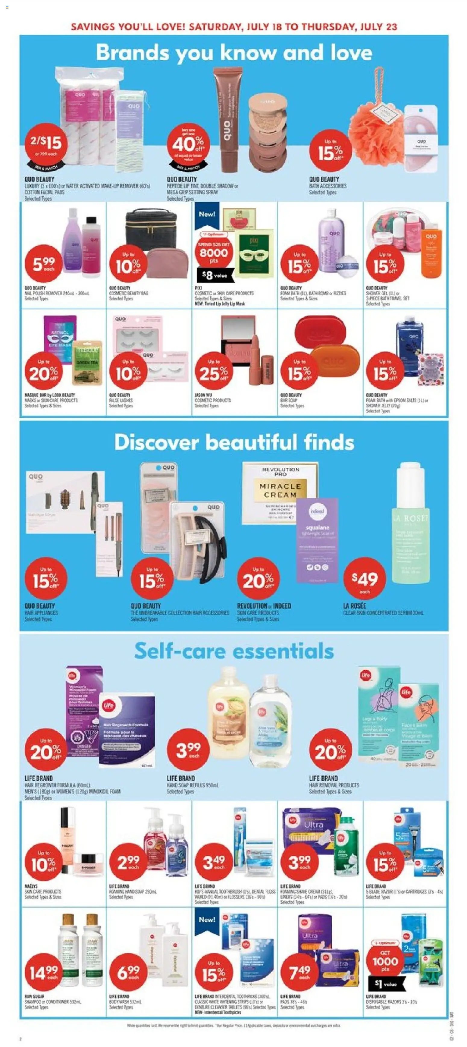 Shoppers weekly flyer / circulaire