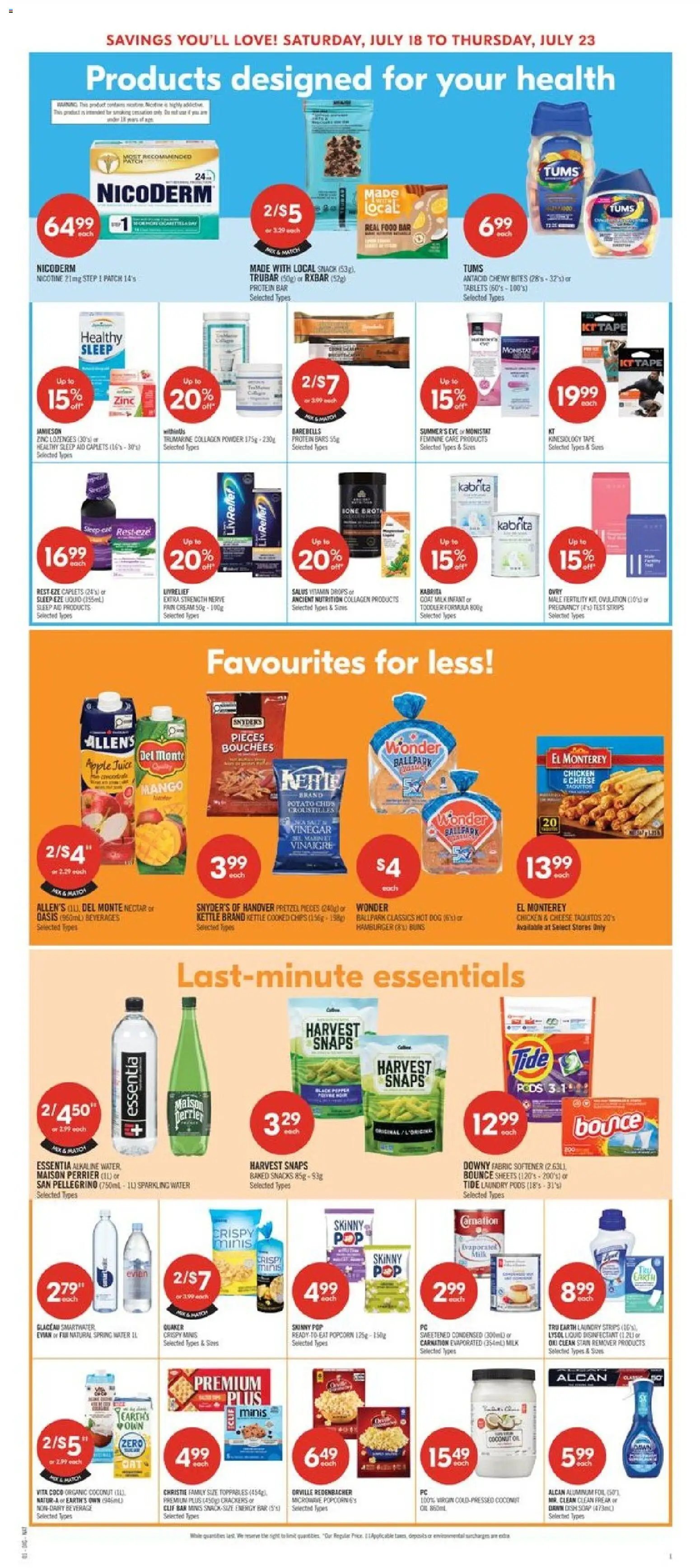 Shoppers weekly flyer / circulaire