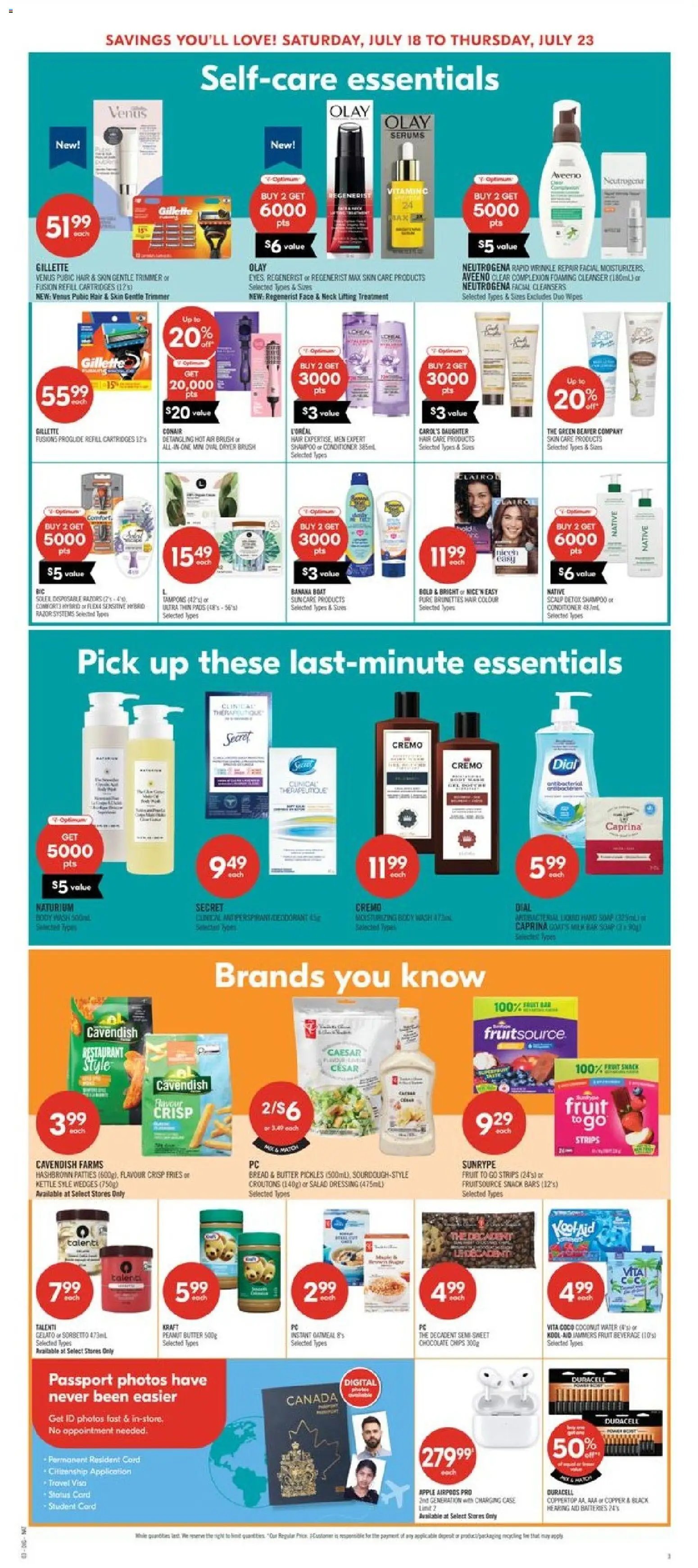 Shoppers weekly flyer / circulaire