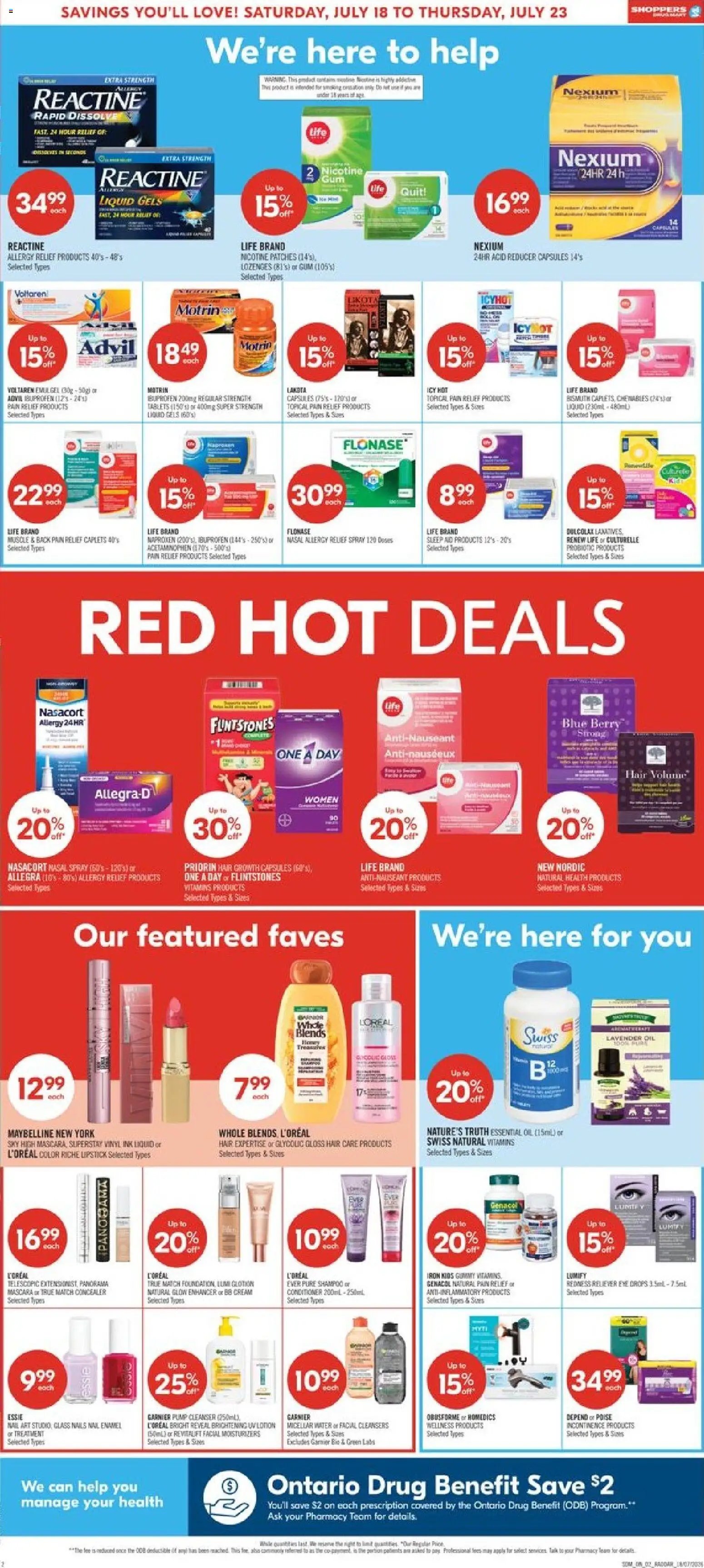 Shoppers weekly flyer / circulaire